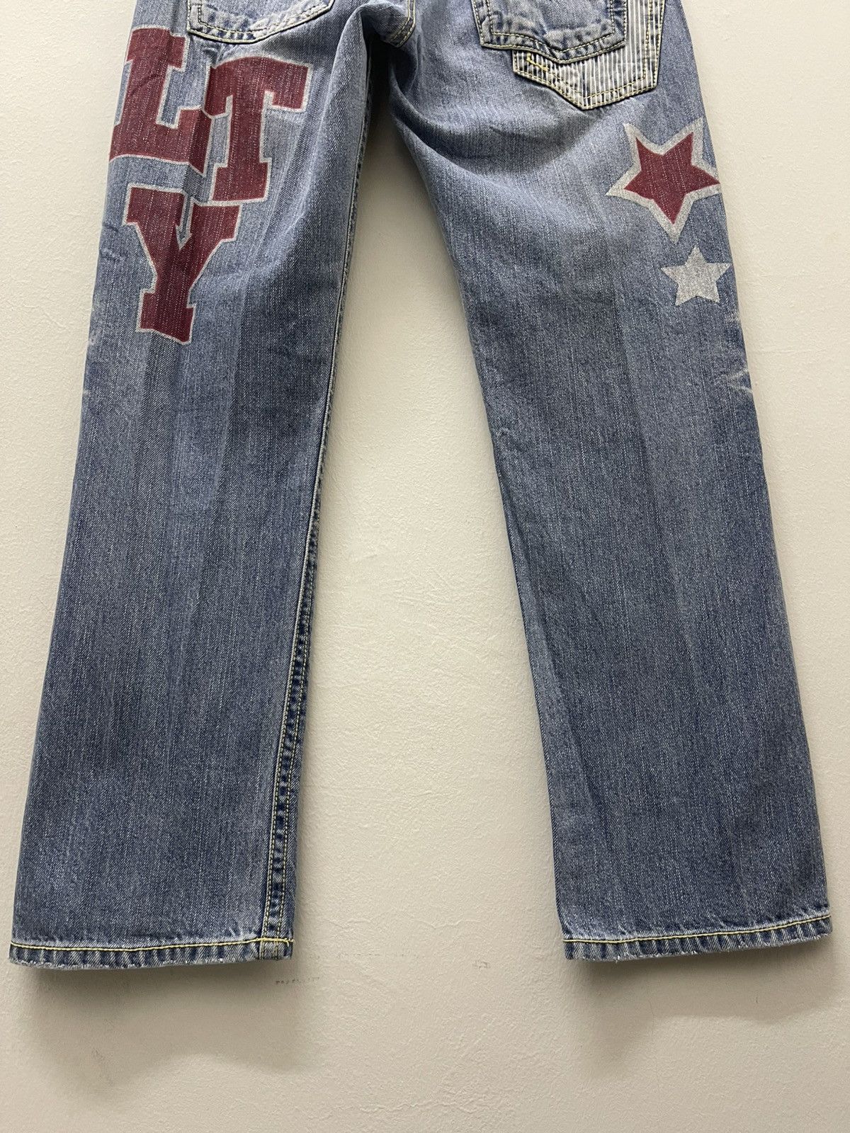 Japanese Brand Rare Vintage LTY Lala Tasty Surf Hickory Stripe Denim Size US 29 - 2 Thumbnail