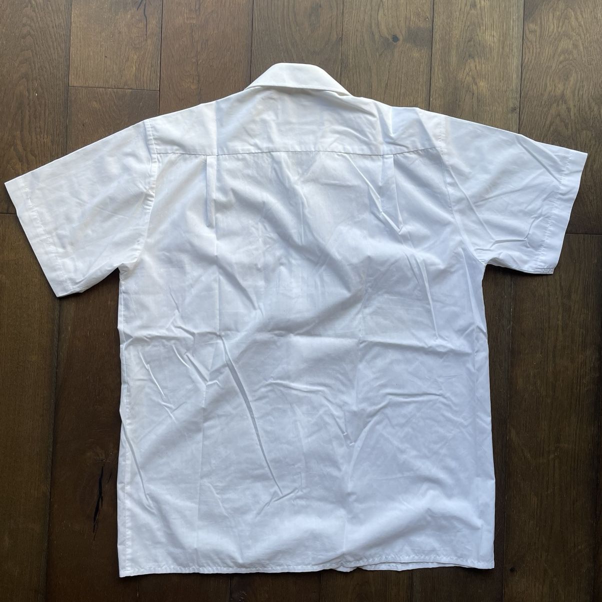 Other Vintage White Short Sleeve Button-Up Shirt Size US M / EU 48-50 / 2 - 2 Thumbnail