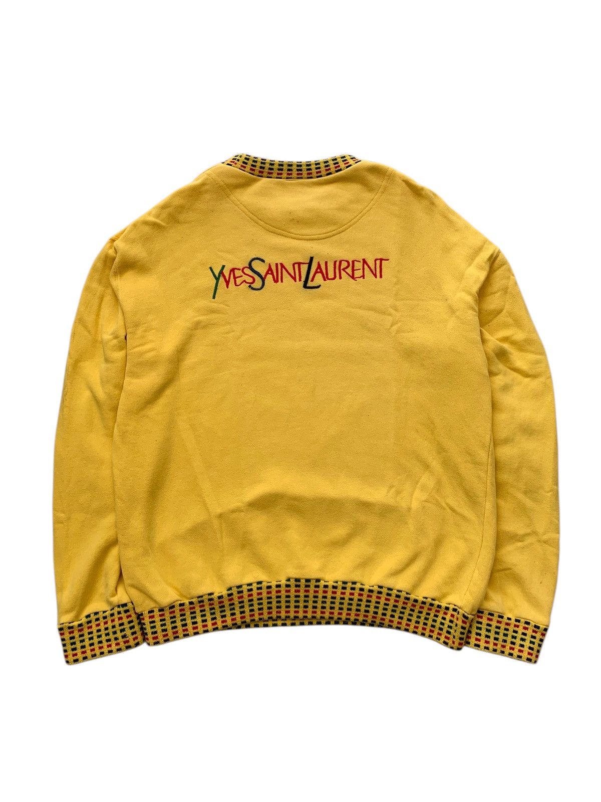 Yves Saint Laurent 🔥VTG YSL POUR HOMME CREWNECK SWEATSHIRT Size US M / EU 48-50 / 2 - 1 Thumbnail