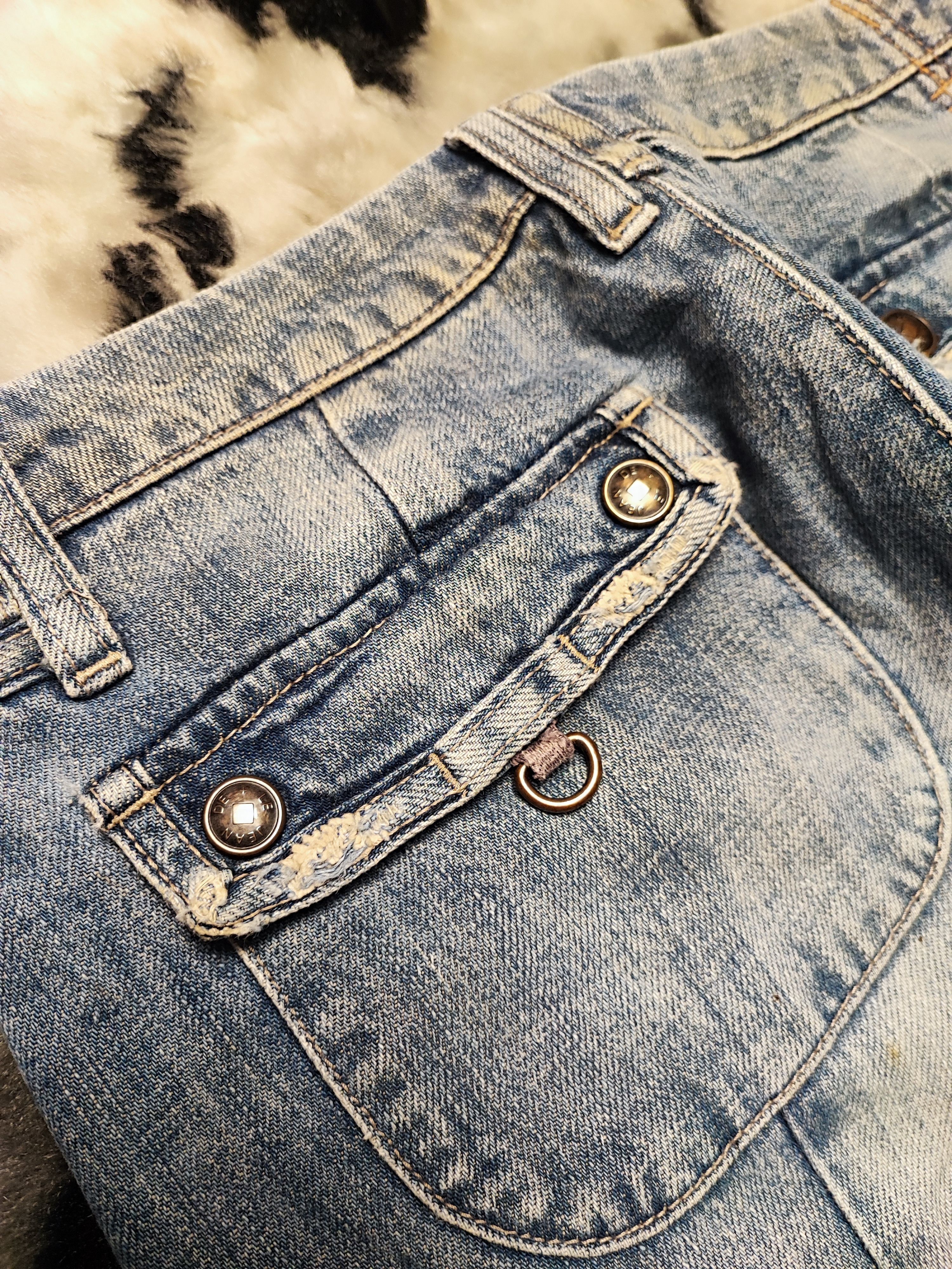 Marithe + Francois Girbaud MFG Panelled Denim Distressed Wash Techwear Aesthetic W29x31 Size US 29 - 15 Thumbnail