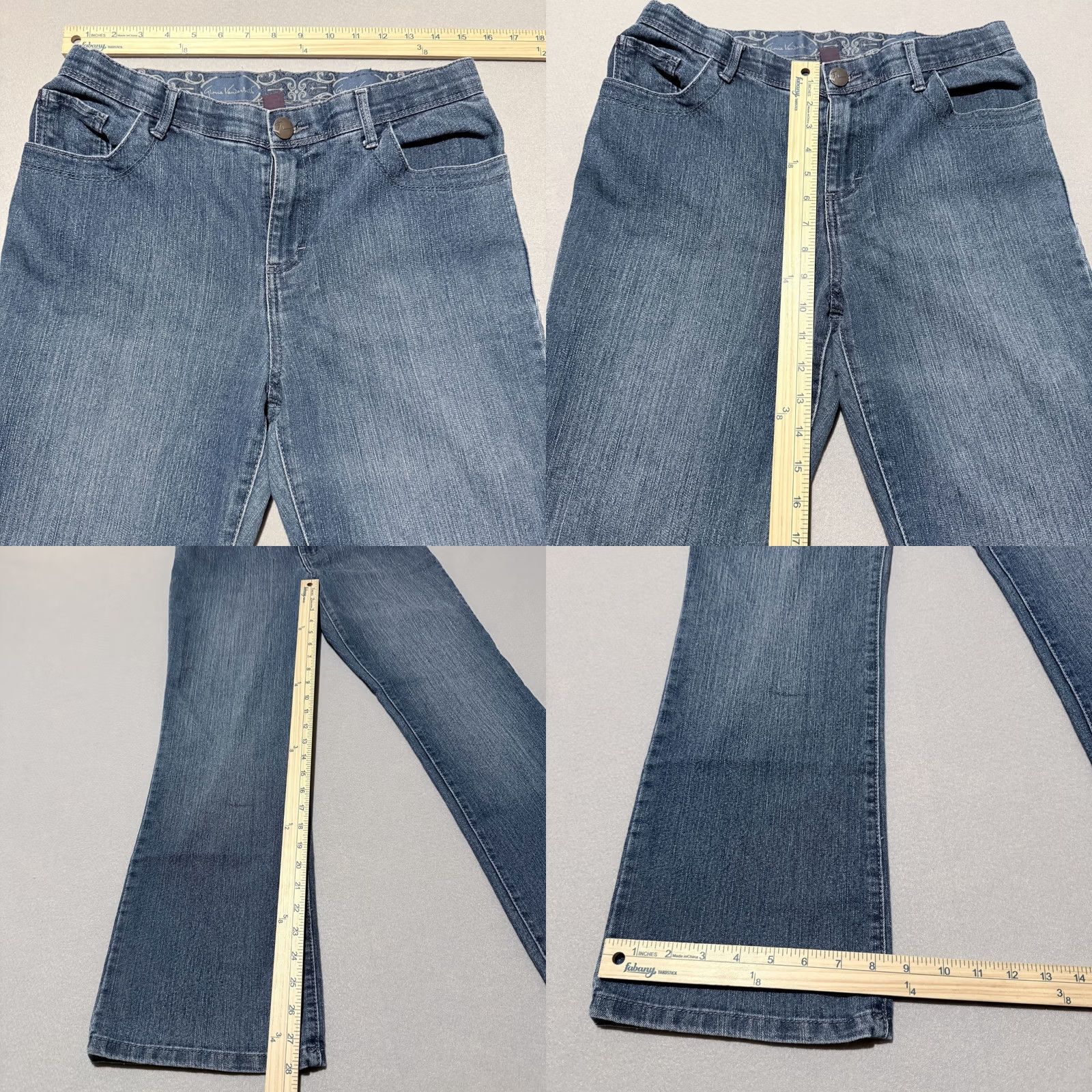 Gloria Vanderbilt Gloria Vanderbilt Jeans Women's Bootcut Blue 8P Denim Zip-Fly 5-Pocket Solid Mid Rise Vintage 90s Mens Womens Girls 8P Size 30" / US 8 / IT 44 - 9 Thumbnail