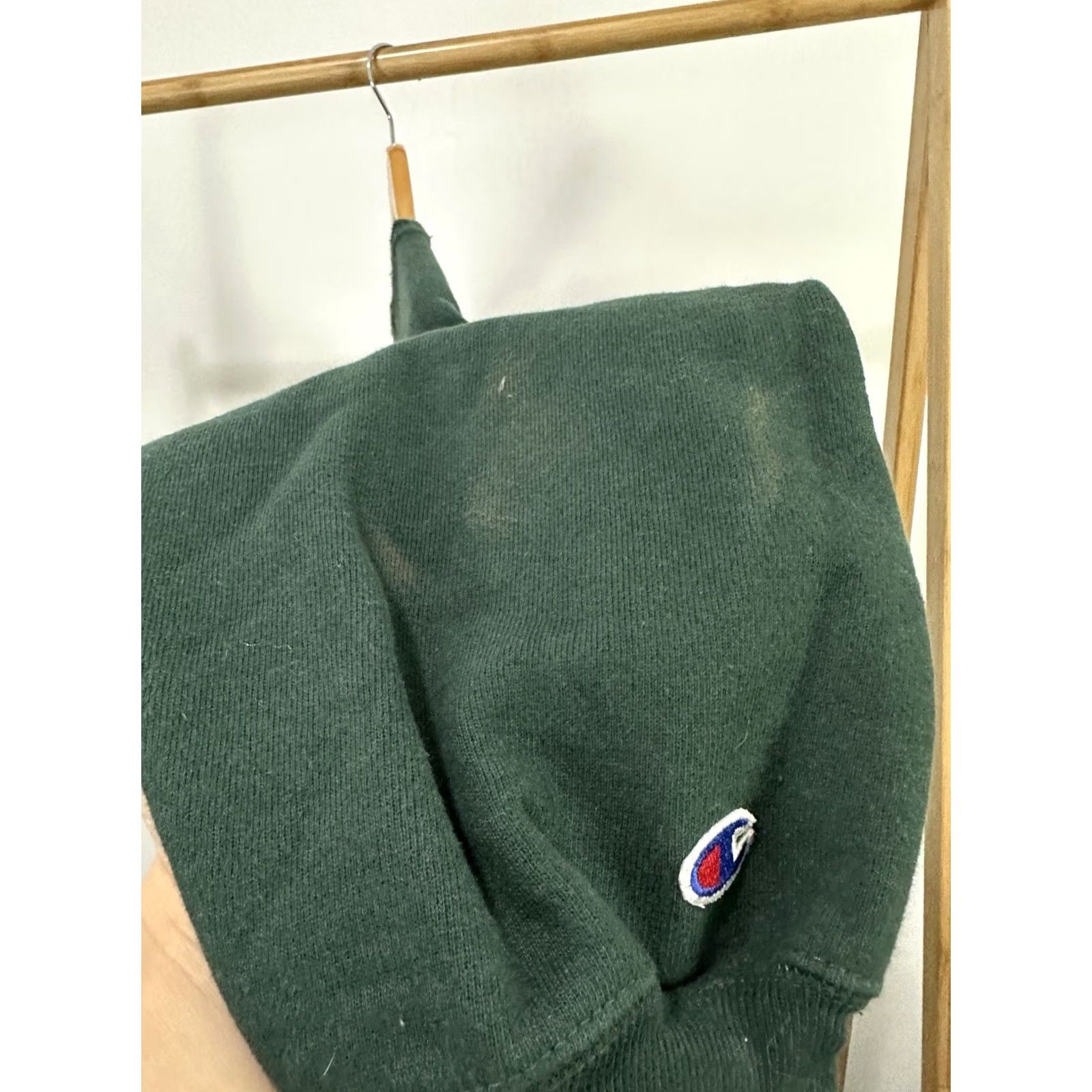 Champion VINTAGE Champion Sweatshirt Hoodie XXXL Green Eyeless Crewneck Reverse Weave 90s RARE Mens Size US XXL / EU 58 / 5 - 4 Thumbnail