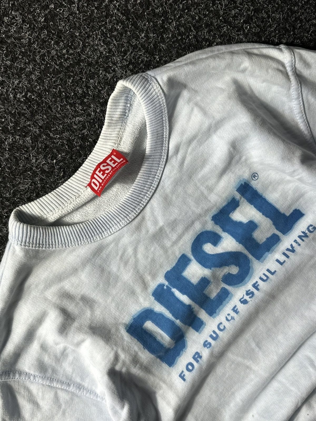 Diesel × Vintage 🚨Vintage Diesel Big Logo Y2K 00s Boxy sweatshirt Hype Rare Size US S / EU 44-46 / 1 - 4 Thumbnail
