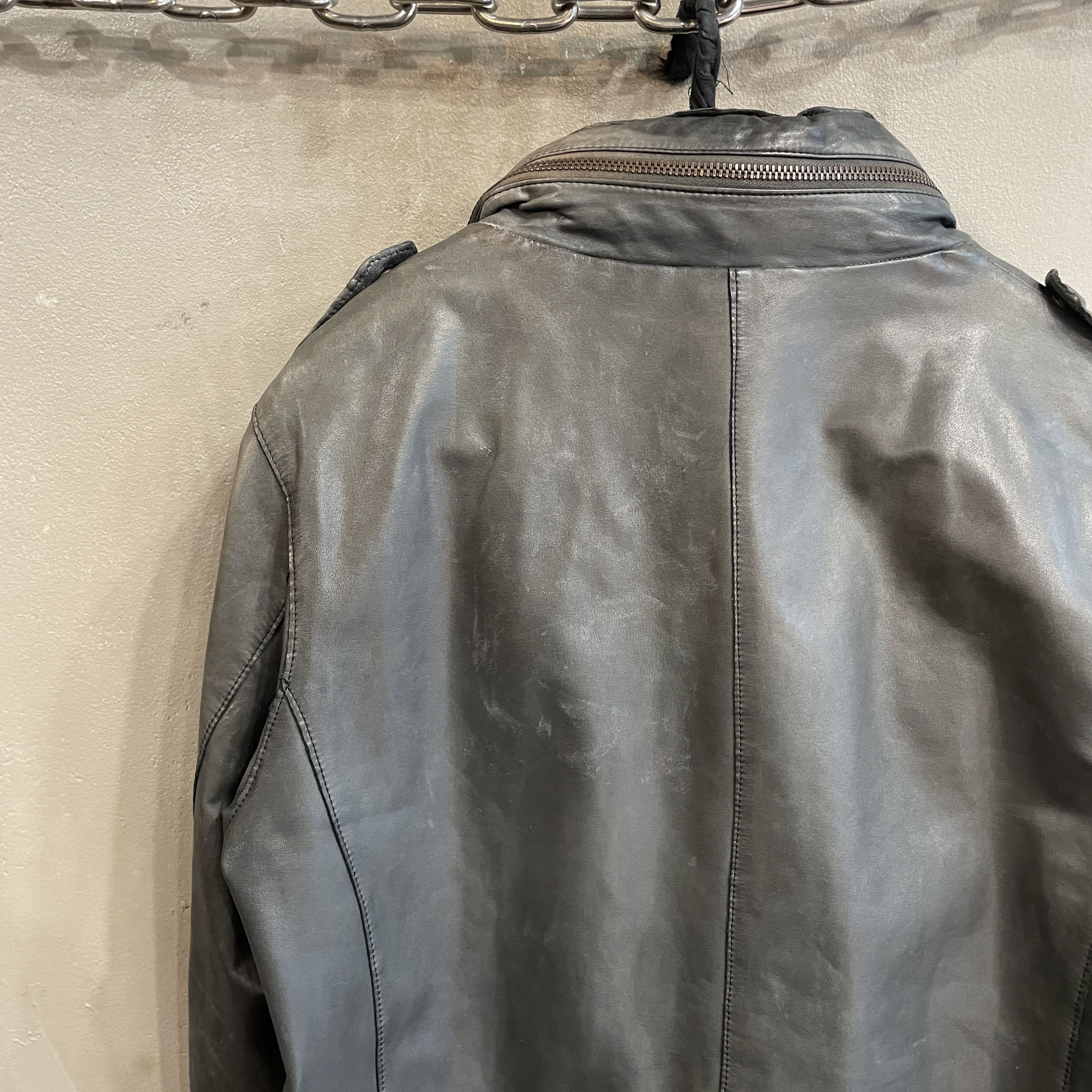 Japanese Brand SISII Washable Cowhide Leather M-65 Jacket Size US M / EU 48-50 / 2 - 6 Thumbnail