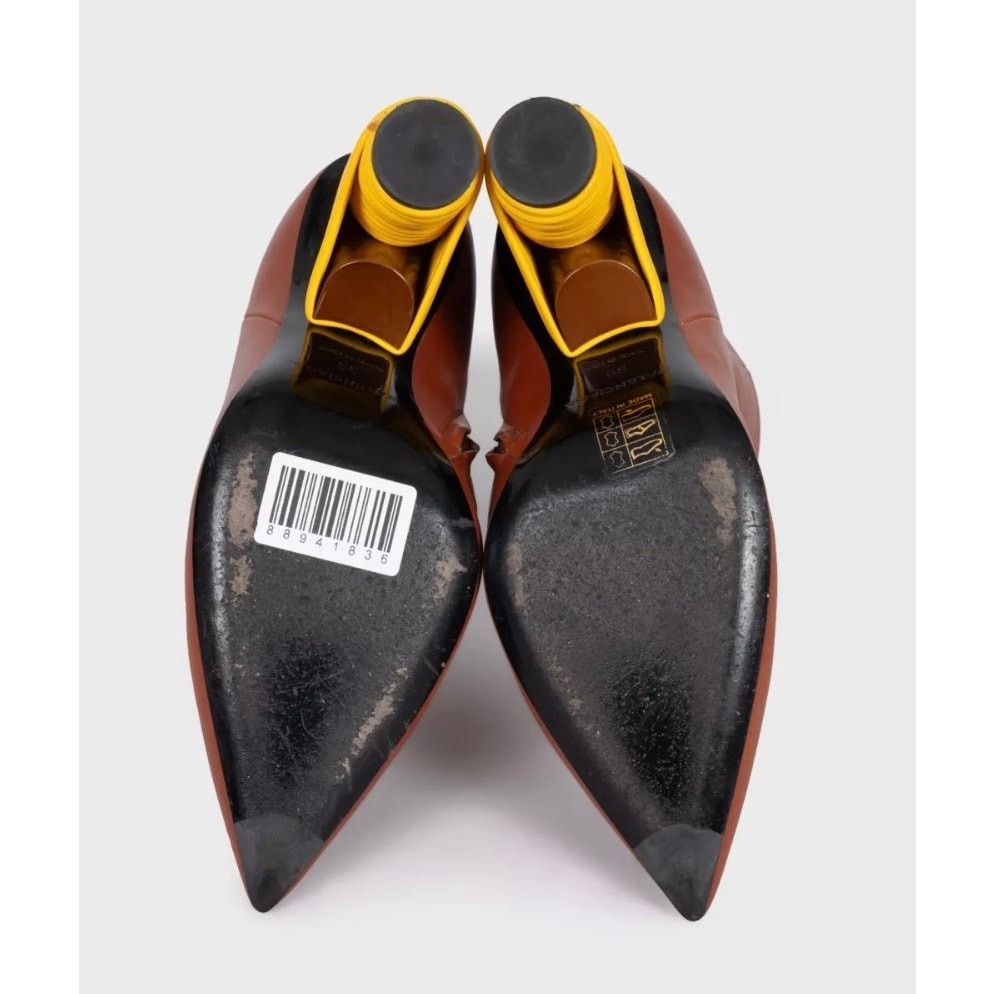 Balenciaga Balenciaga Brown Leather Pointed Toe Ankle Boots Size 39 Size US 8 / IT 38 - 5 Thumbnail