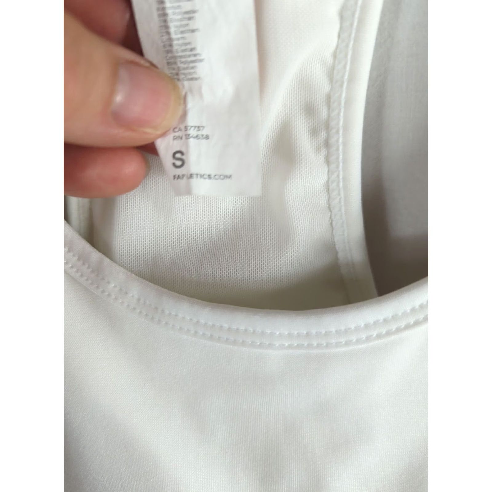 Fabletics Fabletics Women's Sport Bra On The go Medium Impact Racerback White S Size ONE SIZE - 2 Thumbnail