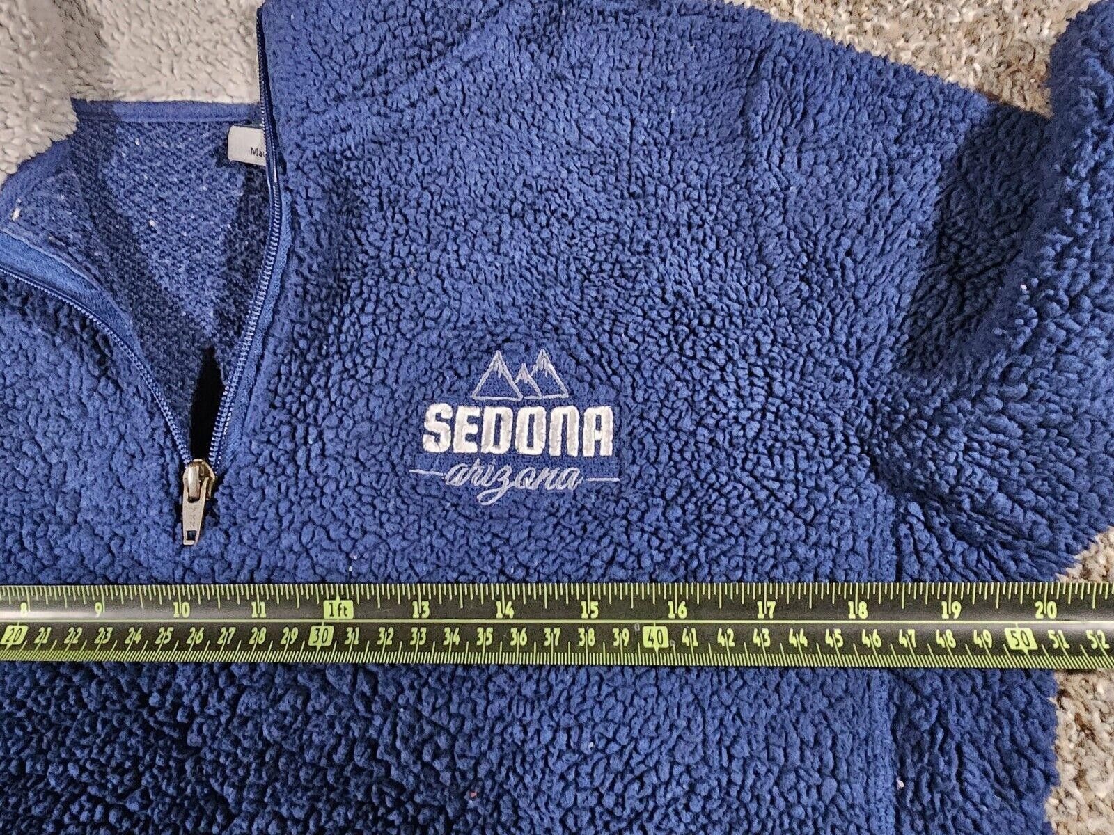 Ben Sherman Sedona Arizona MV Sport 1/4 zip blue sherpa sweater S Stains Size US S / EU 44-46 / 1 - 6 Thumbnail