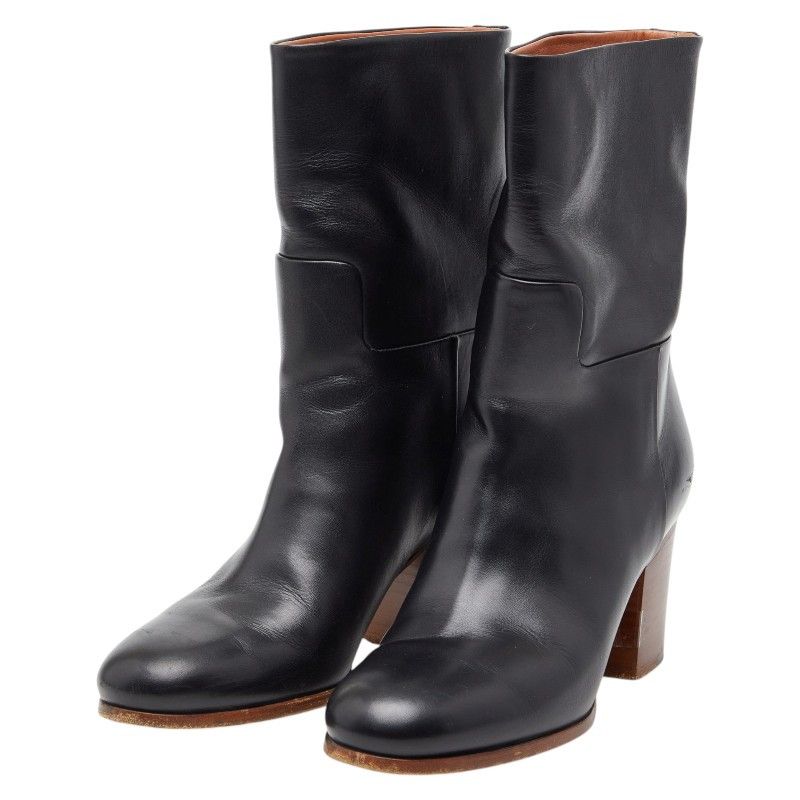 Celine Celine Leather Short Boots Leather Shoes DUTY FREE for USA