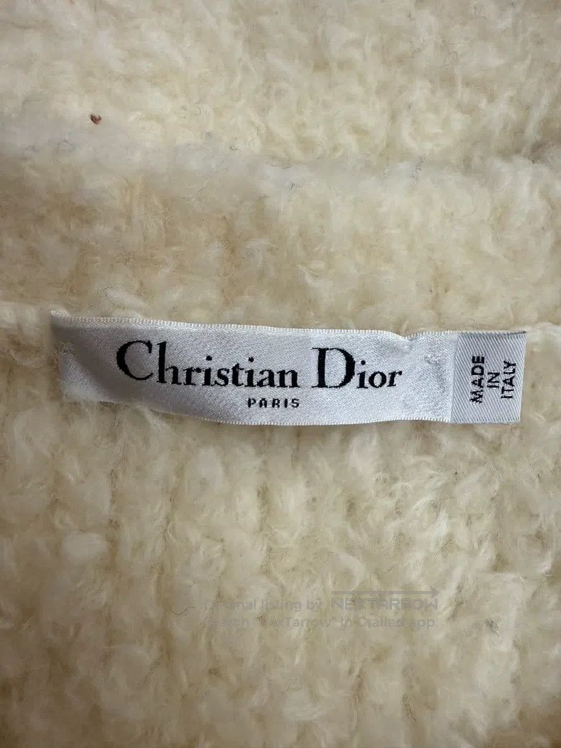 Dior Dior Beige embroidered logo wool vest Size XXS / US 00 / IT 34 - 4 Thumbnail