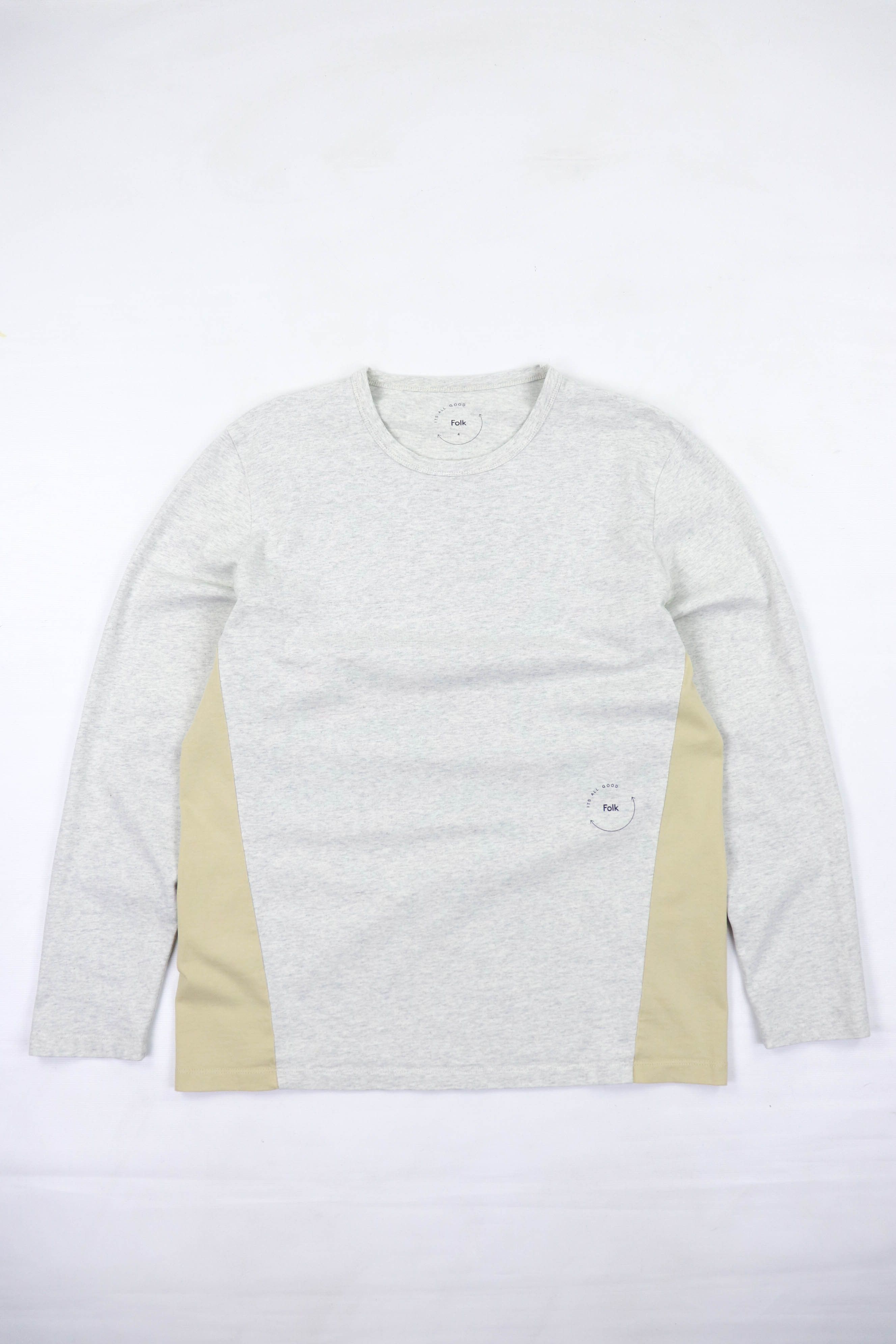 Folk Folk Heather Gray Cotton Long Sleeve T-shirt Size US L / EU 52-54 / 3 - 2 Thumbnail