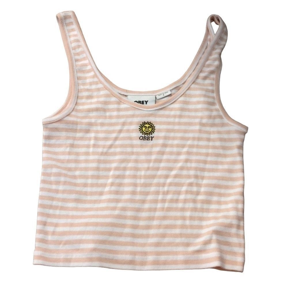 Obey Obey Sunny Stripped Rosa Striped Tank Size Small Size S / US 4 / IT 40 - 1 Thumbnail