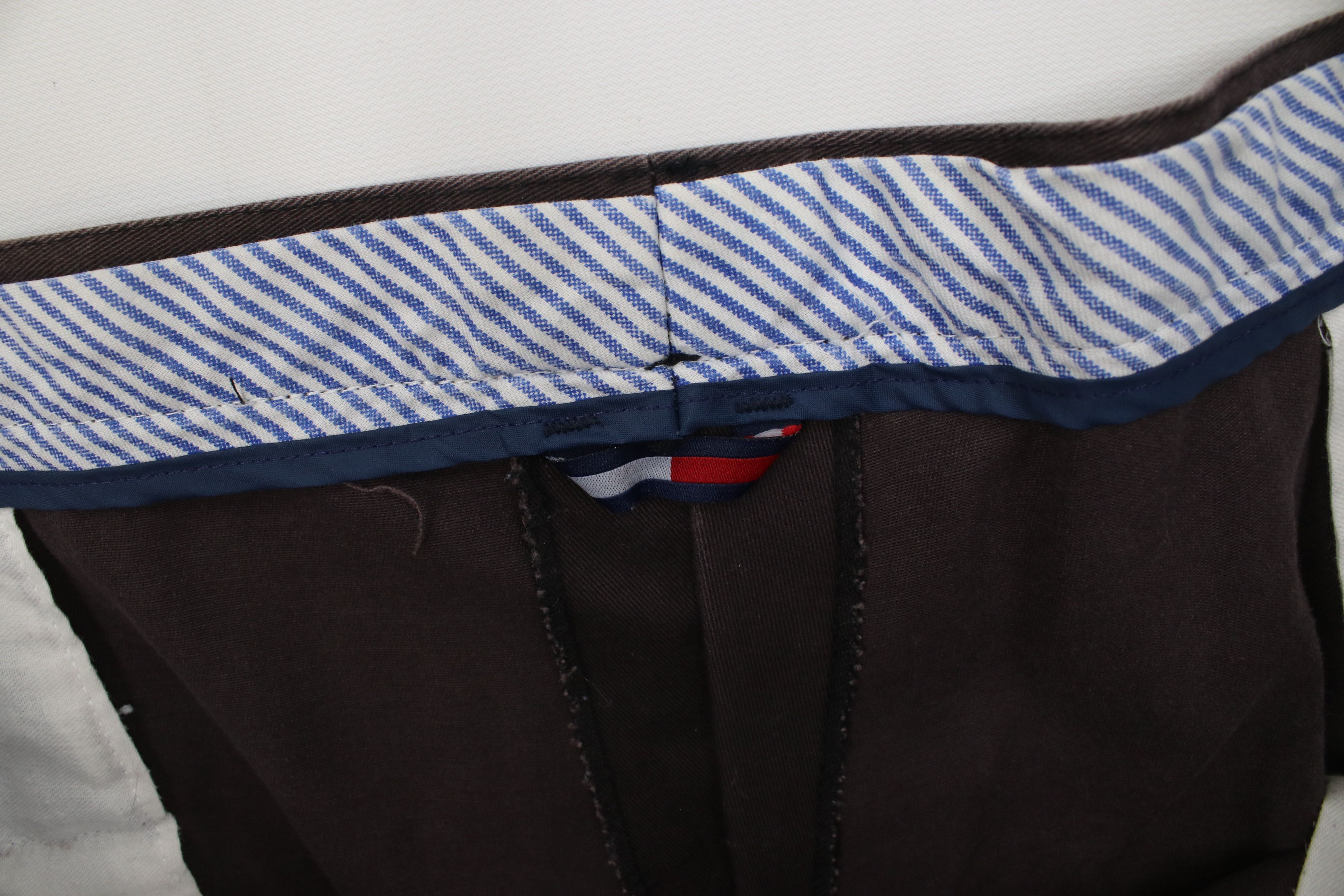 Tommy Hilfiger Vintage 90s Tommy Hilfiger Baggy Wide Leg Chino Pants Brown Size US 44 / EU 60 - 7 Thumbnail