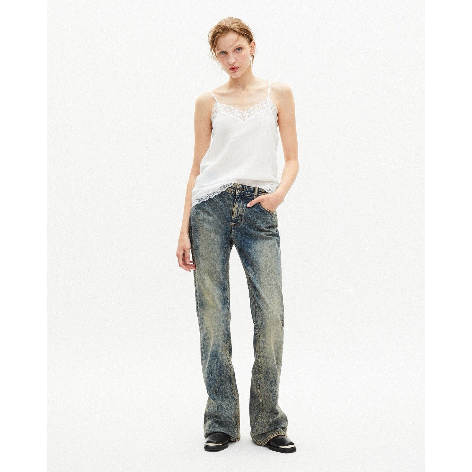 The Kooples The Kooples Women's LaceEmbroidered Silk Camisole Top Size 0 Size XS / US 0-2 / IT 36-38 - 1 Thumbnail