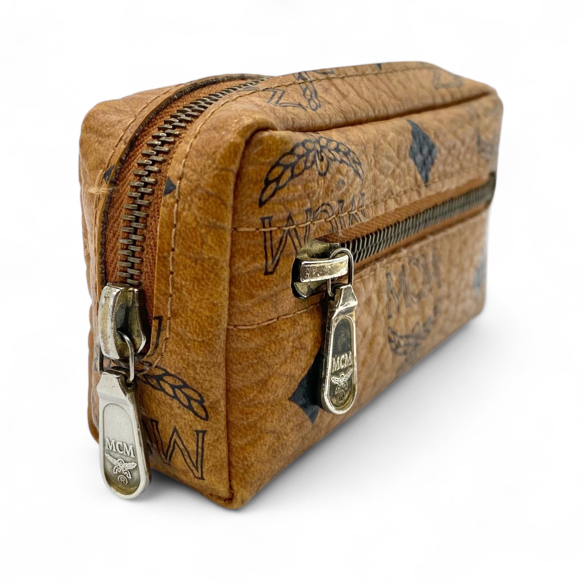 MCM Vintage MCM Visetos Coin Case Cognac Size ONE SIZE - 3 Thumbnail