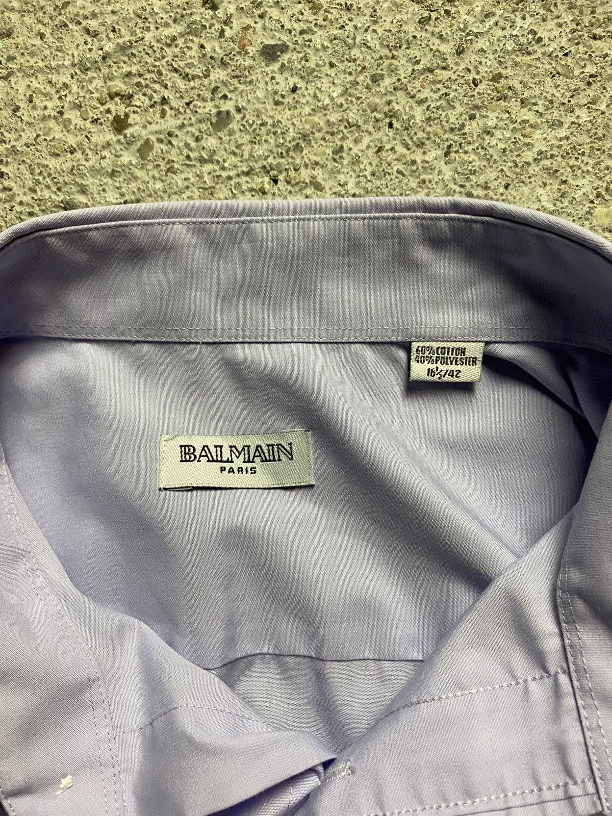 Balmain Balmain Paris shirt button up classy purple old money Size US XL / EU 56 / 4 - 4 Thumbnail