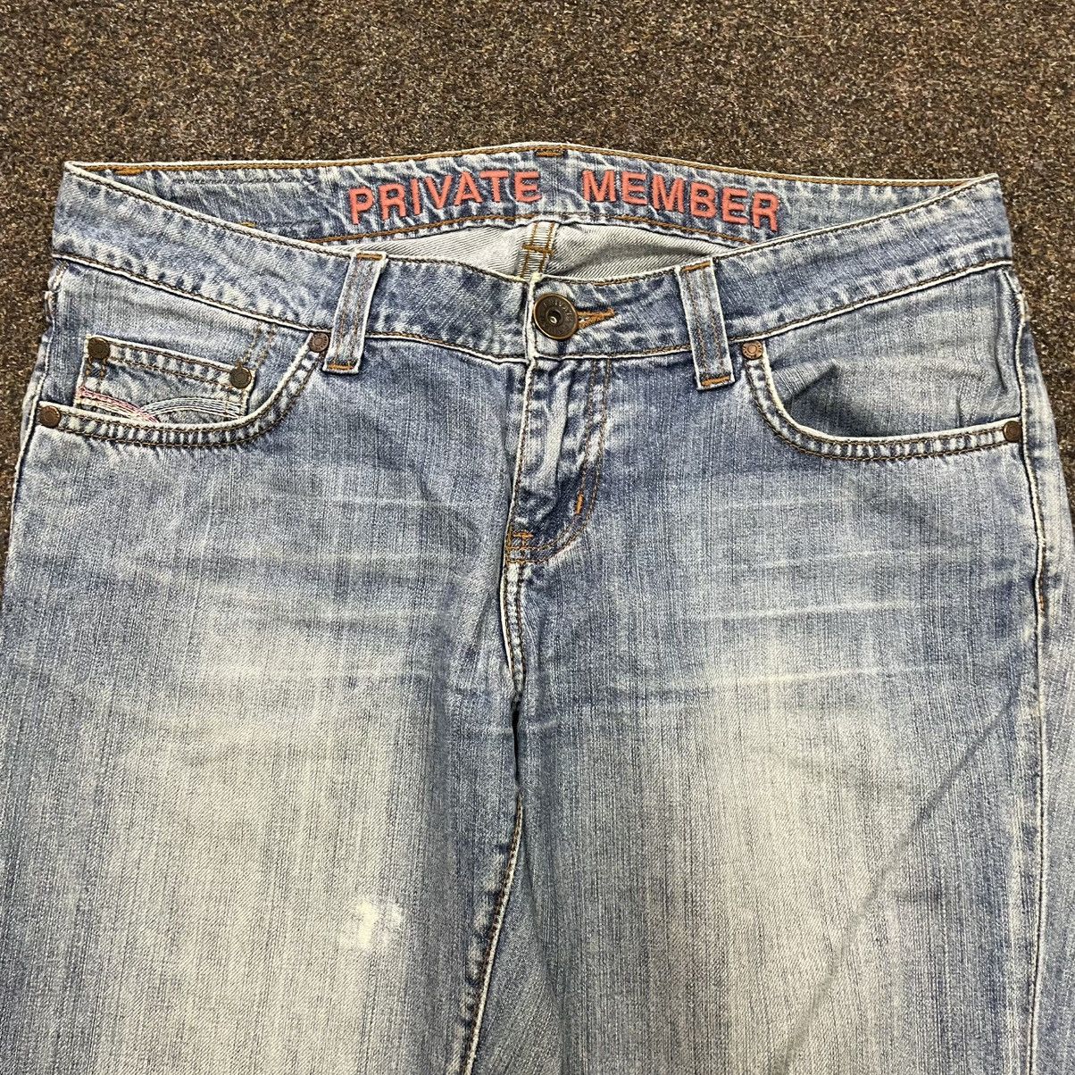 Vintage Vintage Y2K Light Wash Baggy Bootcut Jeans Thrashed Skate Size 32" / US 10 / IT 46 - 4 Thumbnail