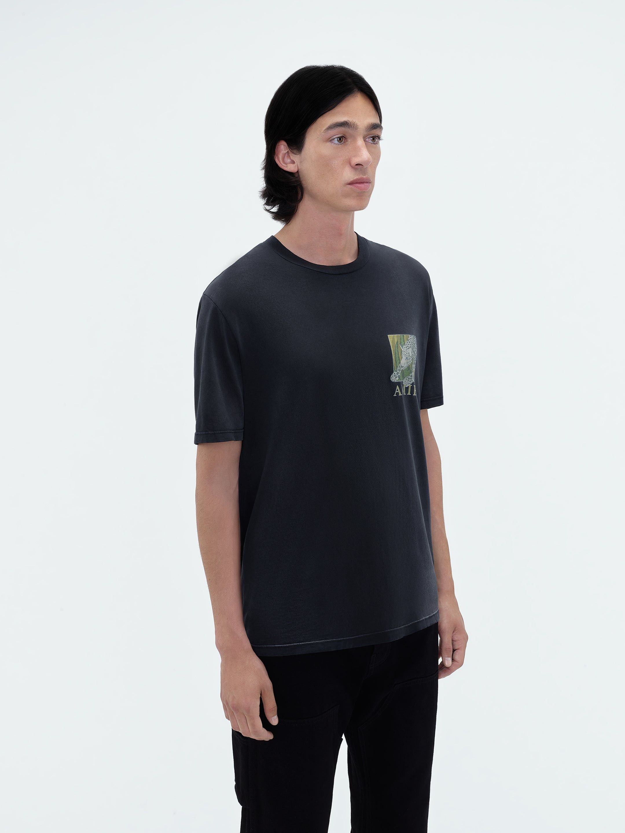 Amiri o1orln1025 Leopard T-Shirt in Black Size US M / EU 48-50 / 2 - 3 Thumbnail