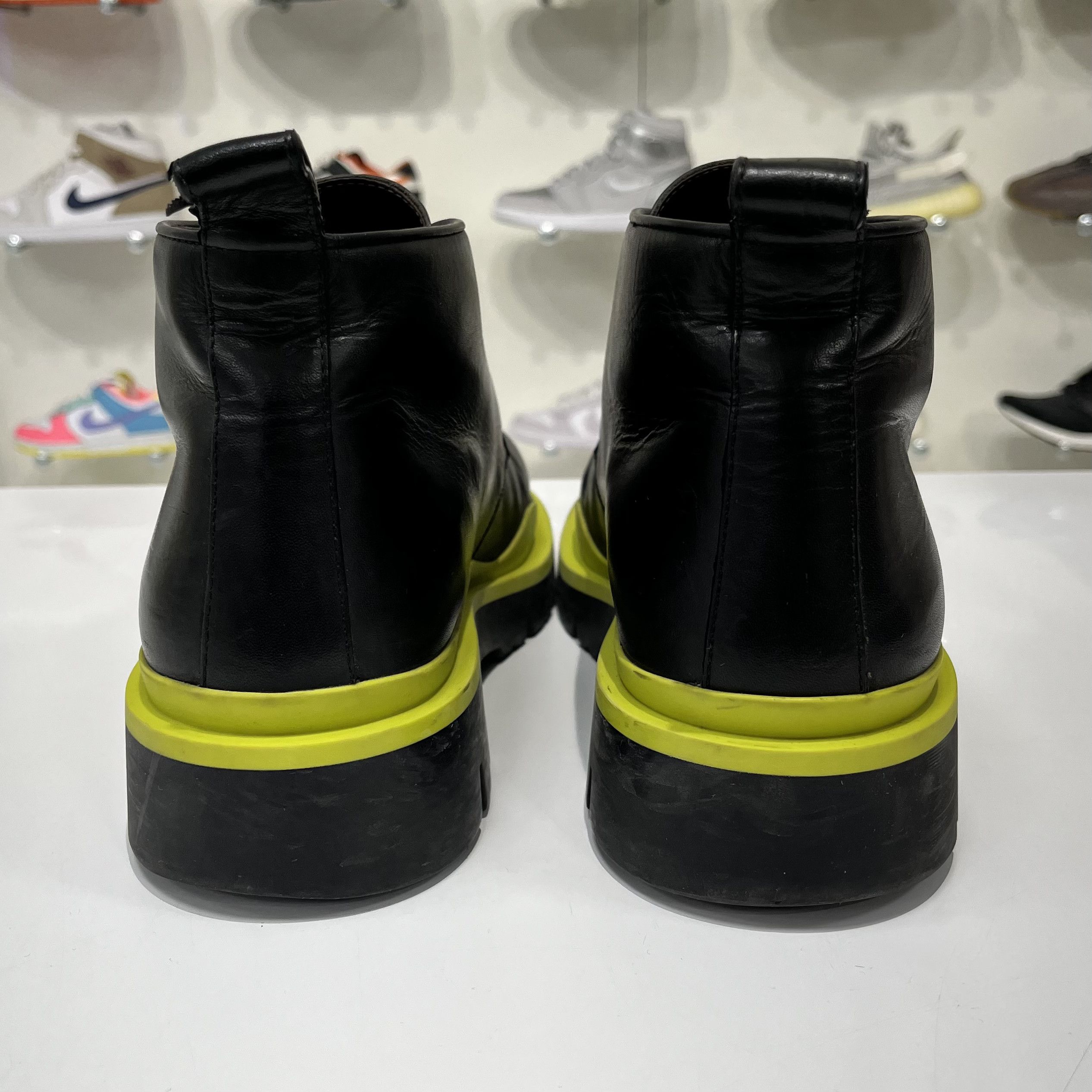 Bottega Veneta Bottega Veneta Tire Leather Boots Black/Green Size US 9.5 / EU 42-43 - 4 Thumbnail