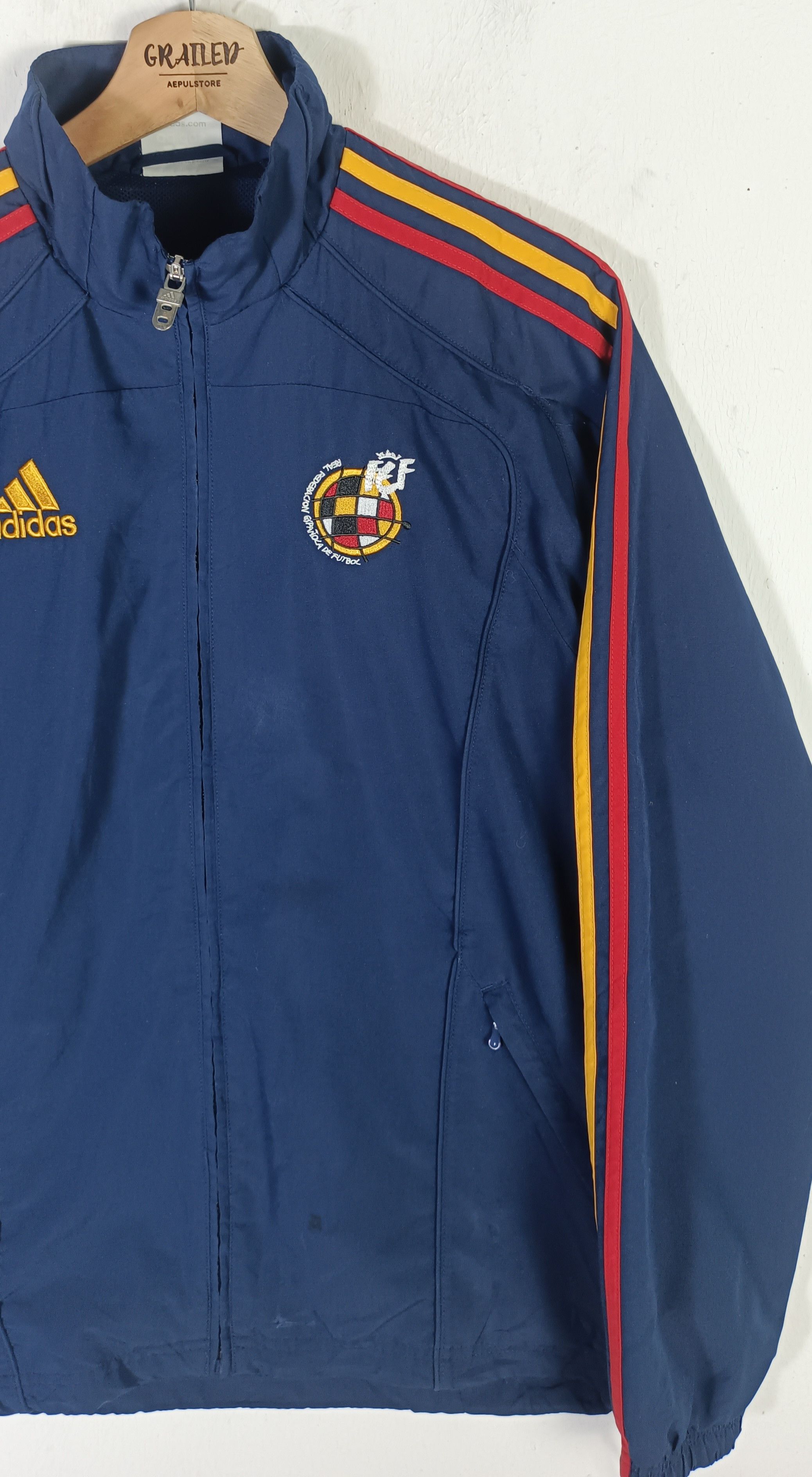 Adidas Adidas Spain 2010 World Cup Tracksuit Jacket Size US M / EU 48-50 / 2 - 5 Thumbnail