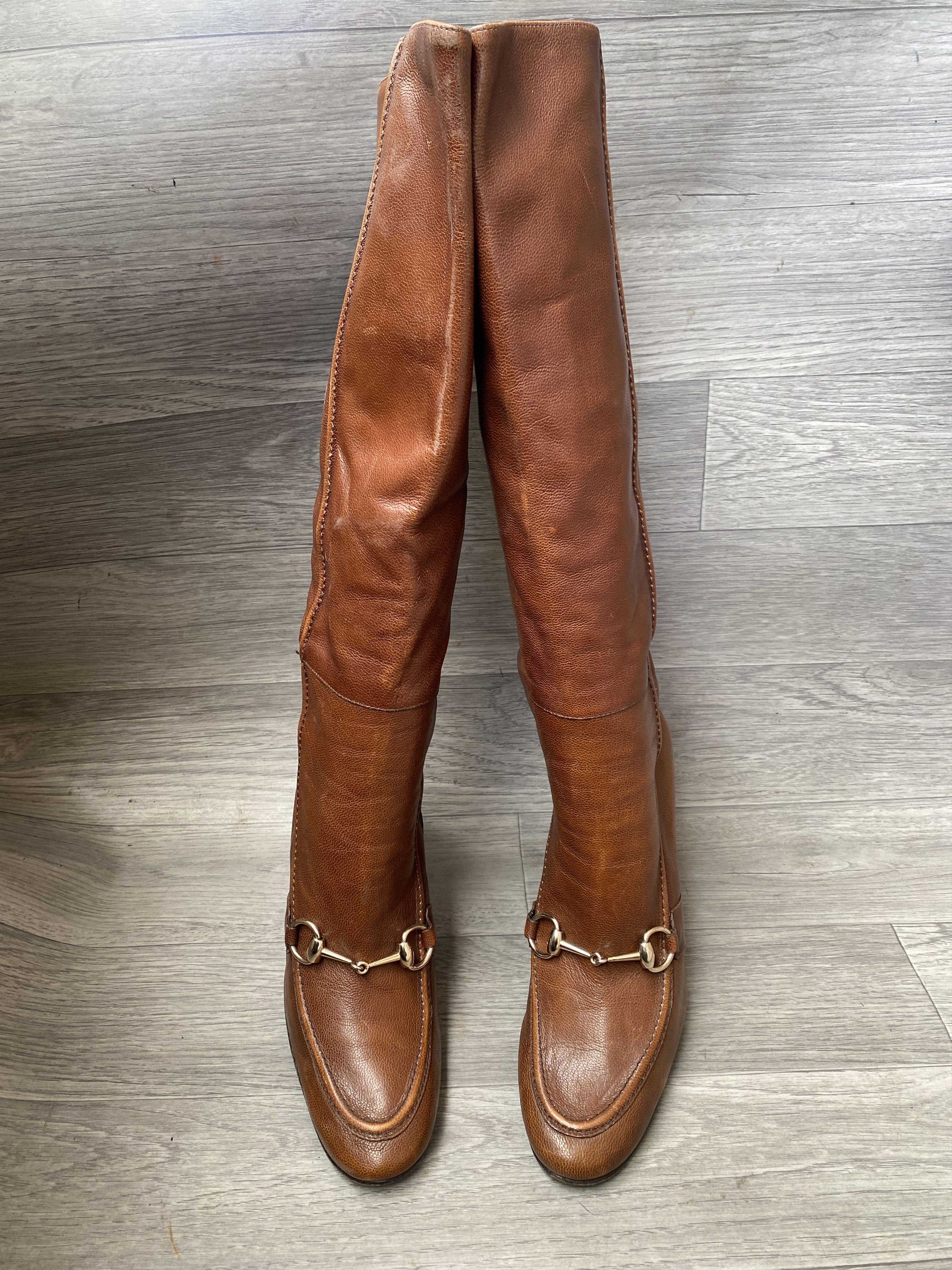 Gucci Gucci horsebit leather brown grain boots sz 39.5 Size US 9.5 / IT 39.5 - 12 Thumbnail