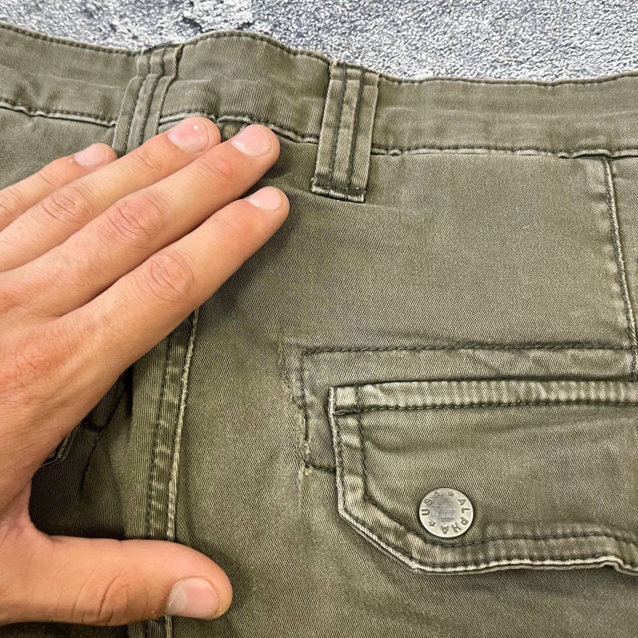 Vintage alpha industries usa military cargo combat pants Mens Size US 29 - 4 Thumbnail