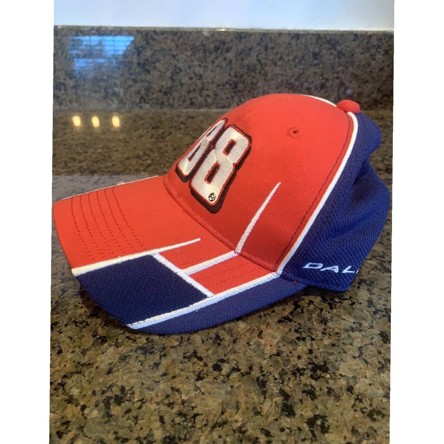 NASCAR Dale Earnhardt Jr Hat Nascar Ballcap Geometric Cotton Canvas One Size Men Red Ballcap Hat Great Condition Size ONE SIZE - 3 Thumbnail
