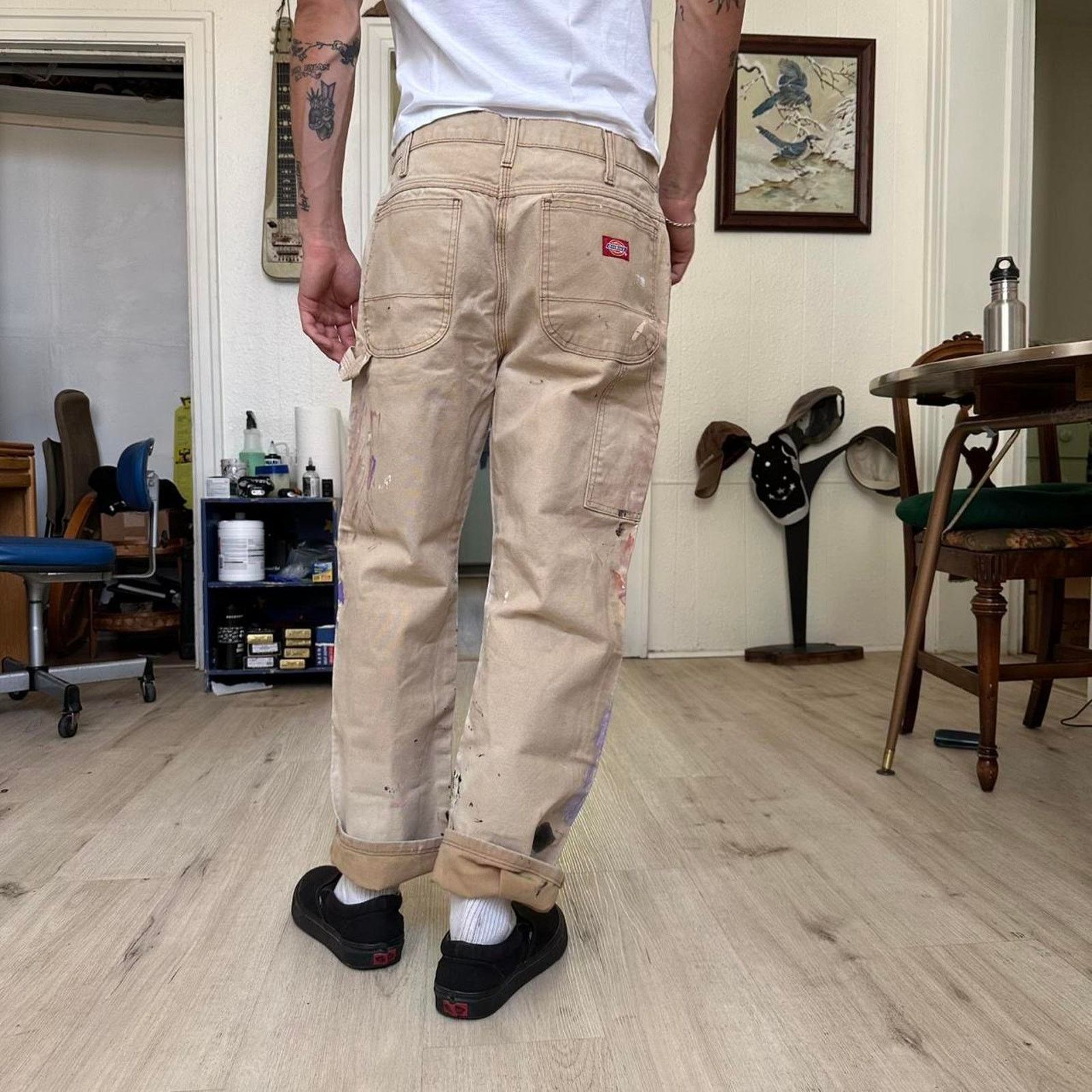 Vintage Dickies Thrashed Double Knee Carpenter Painter Pants