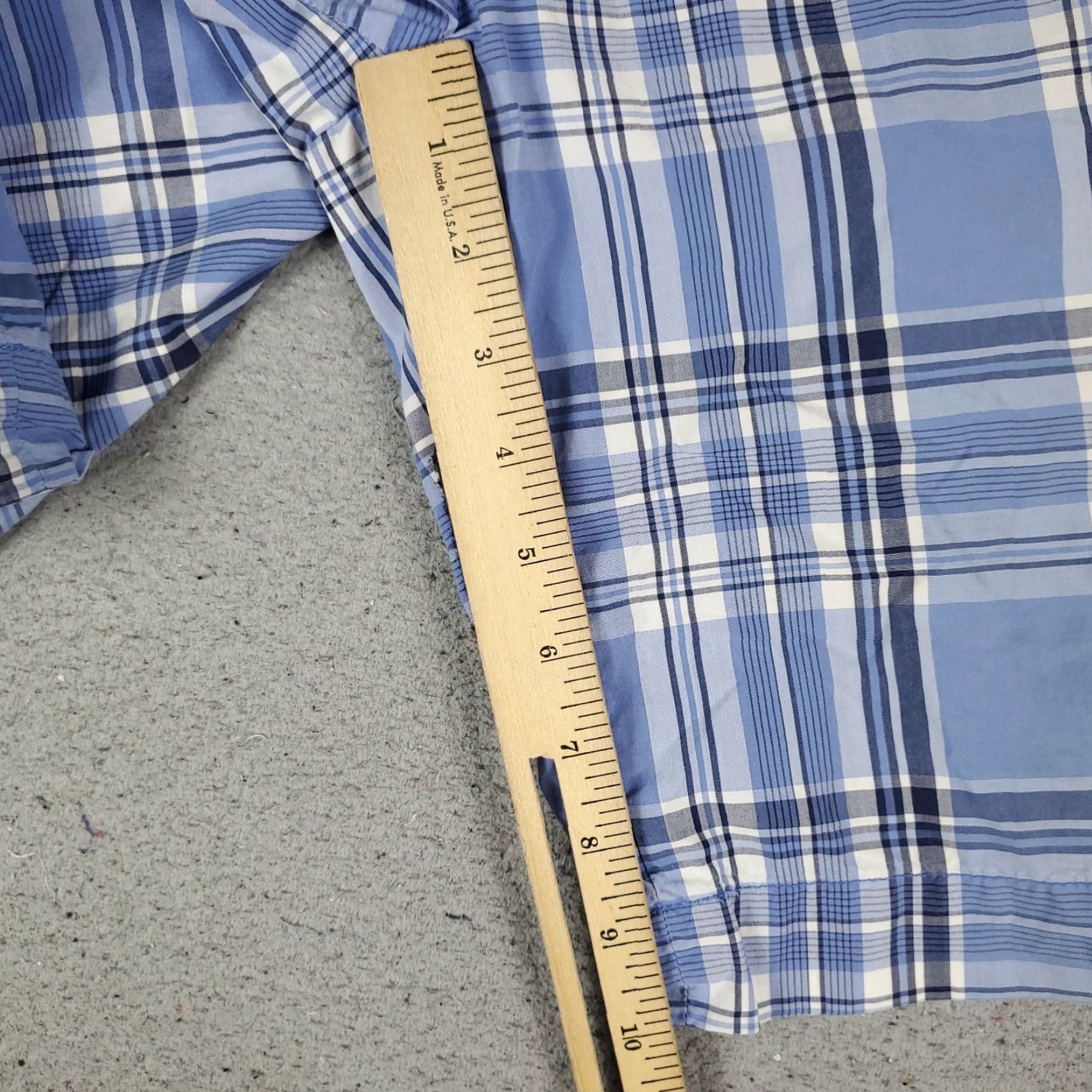 Ralph Lauren Ralph Lauren Shorts Mens Size 34 Blue White Plaid Casual Flat Front Chino Pants Shirt? Size US 34 / EU 50 - 7 Thumbnail