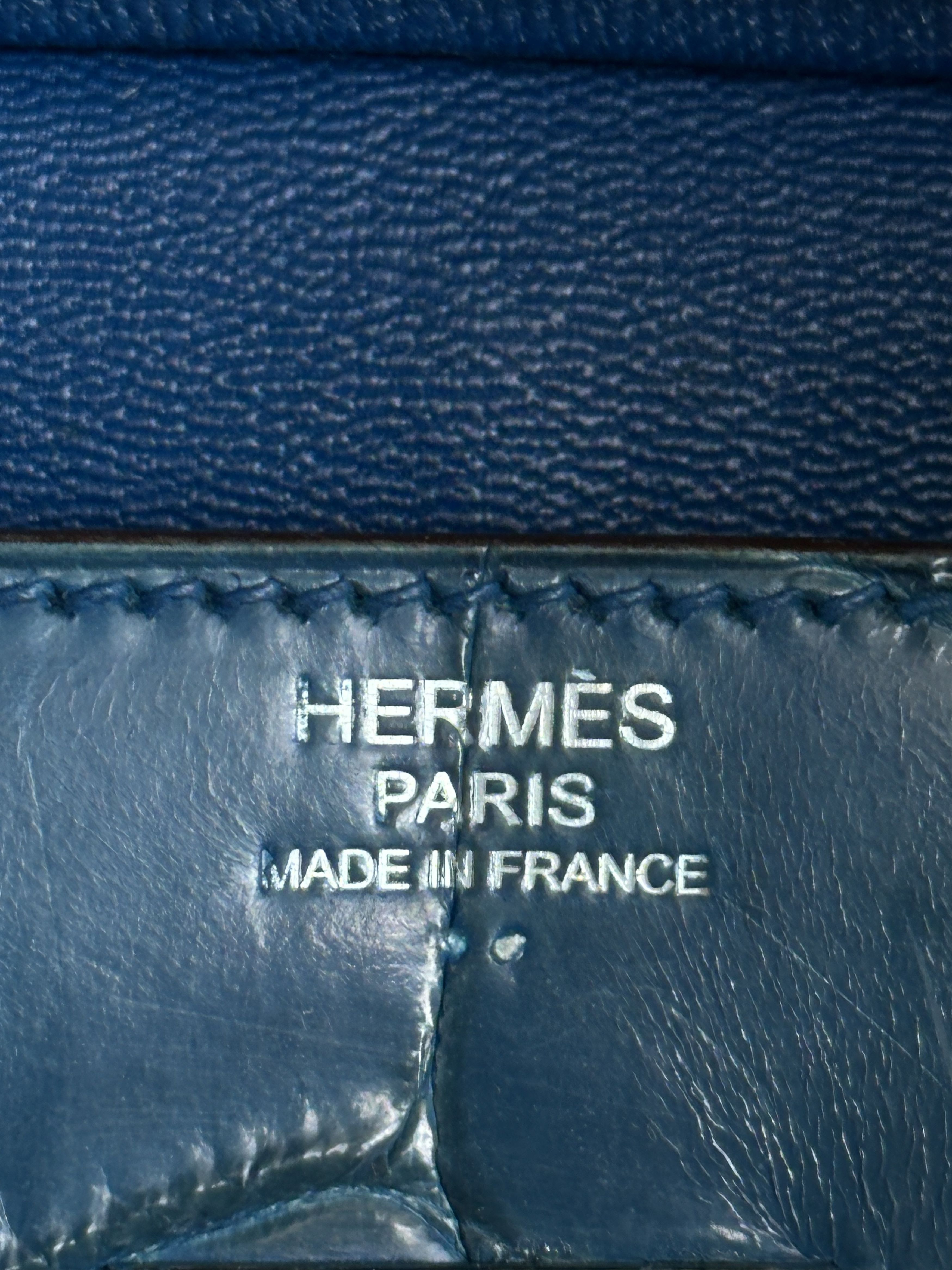 Hermes Hermes Blue Crocodile Birkin 30 Size ONE SIZE - 7 Thumbnail