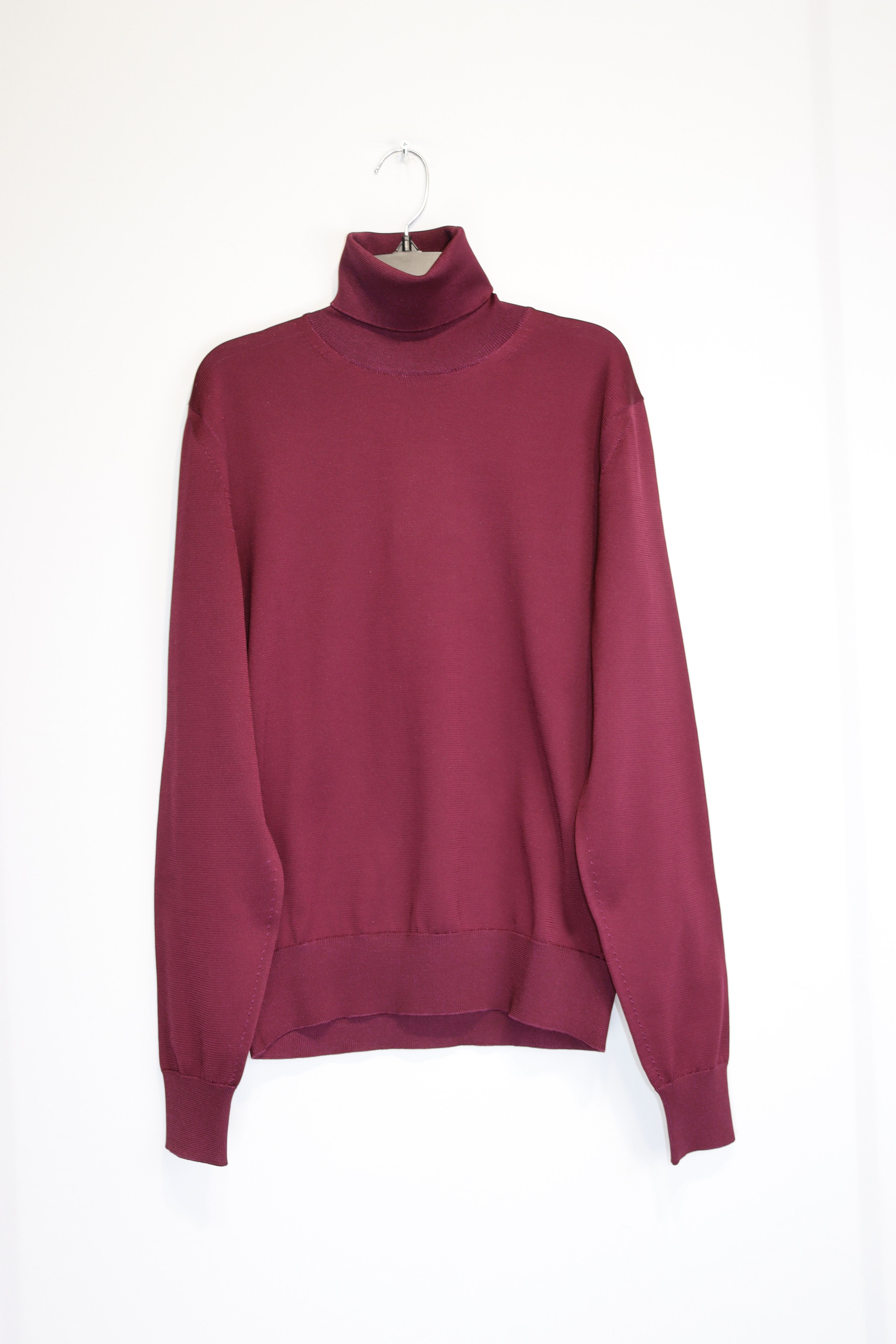 Tom Ford o1rshd1 High Neck Sweatshirt in Burgundy Size US M / EU 48-50 / 2 - 2 Thumbnail