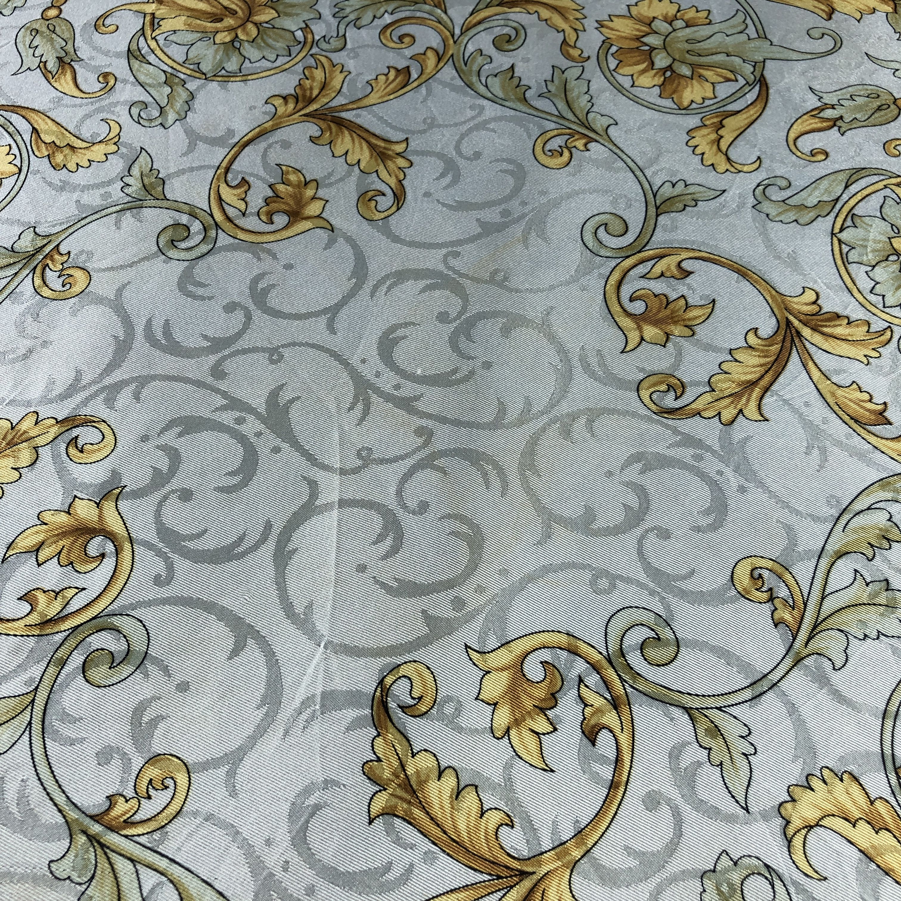 Vintage Luxury Baroque Silk Scarf M1347 Size ONE SIZE - 6 Thumbnail
