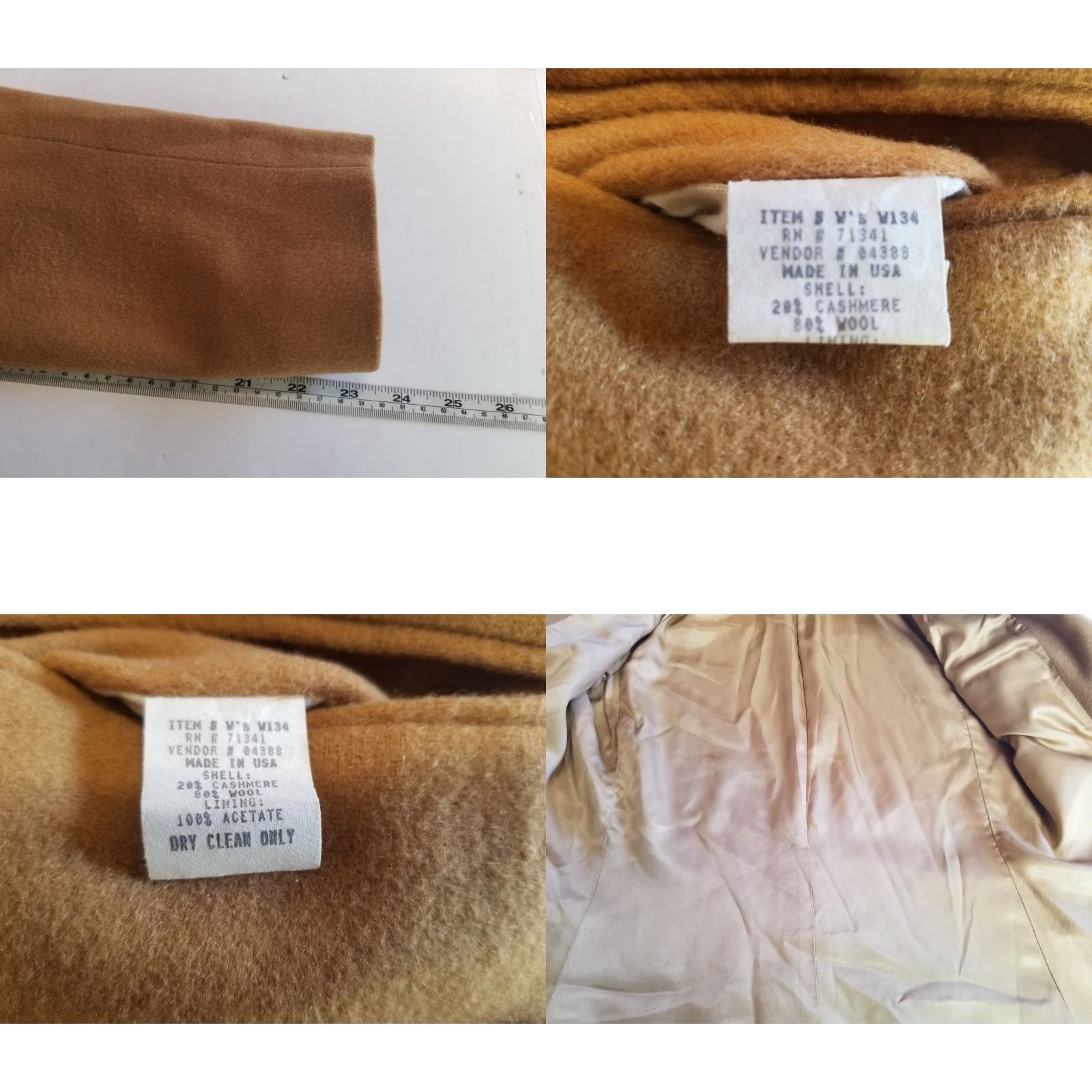 Vintage VINTAGE L.L. Bean Jacket Women Overcoat Wool Winter Beige 10 Size L / US 10 / IT 46 - 8 Thumbnail