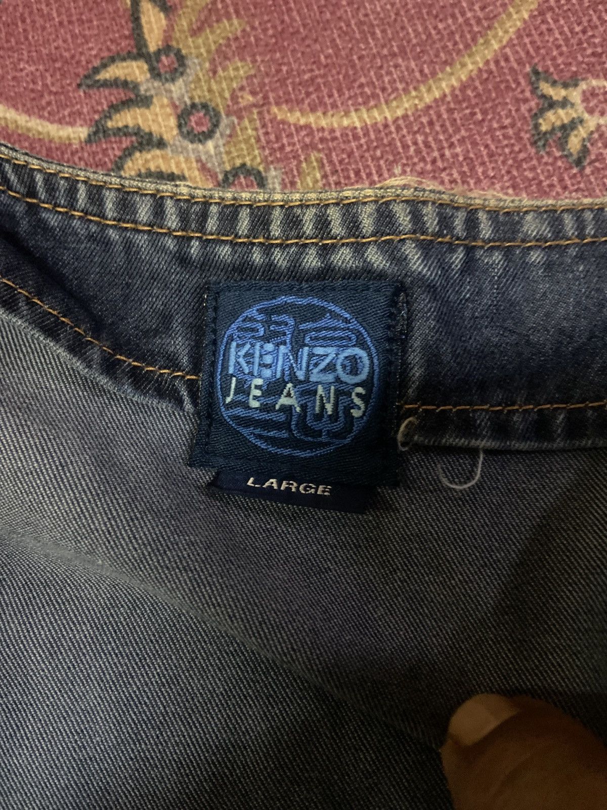 Designer × Kenzo 👘SALE👘KENZO JEANS VEST NICE DESIGN Size US L / EU 52-54 / 3 - 7 Thumbnail
