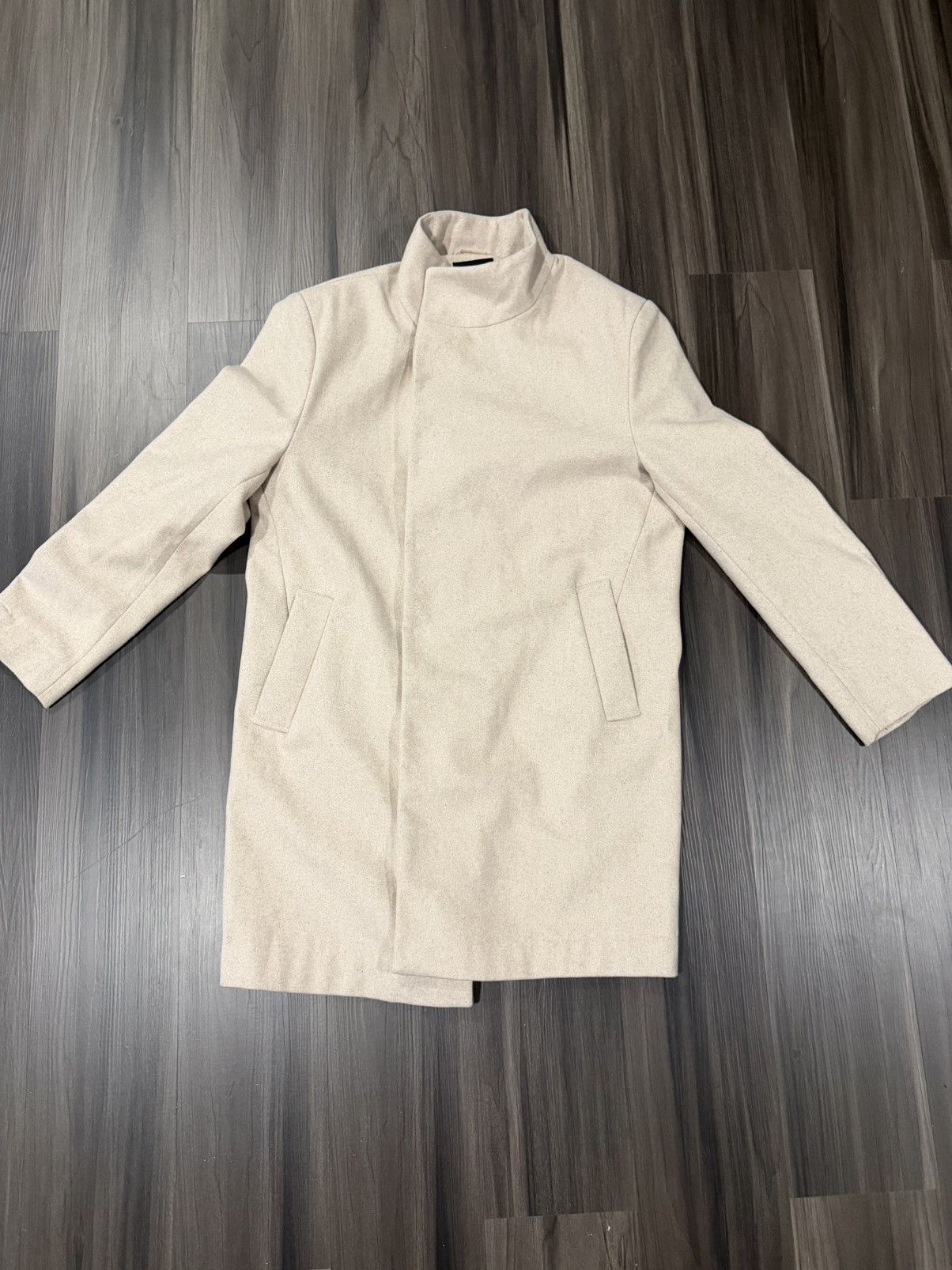 Boohoo BoohooMAN Tan Pea coat sz XL Size US XL / EU 56 / 4 - 1 Thumbnail