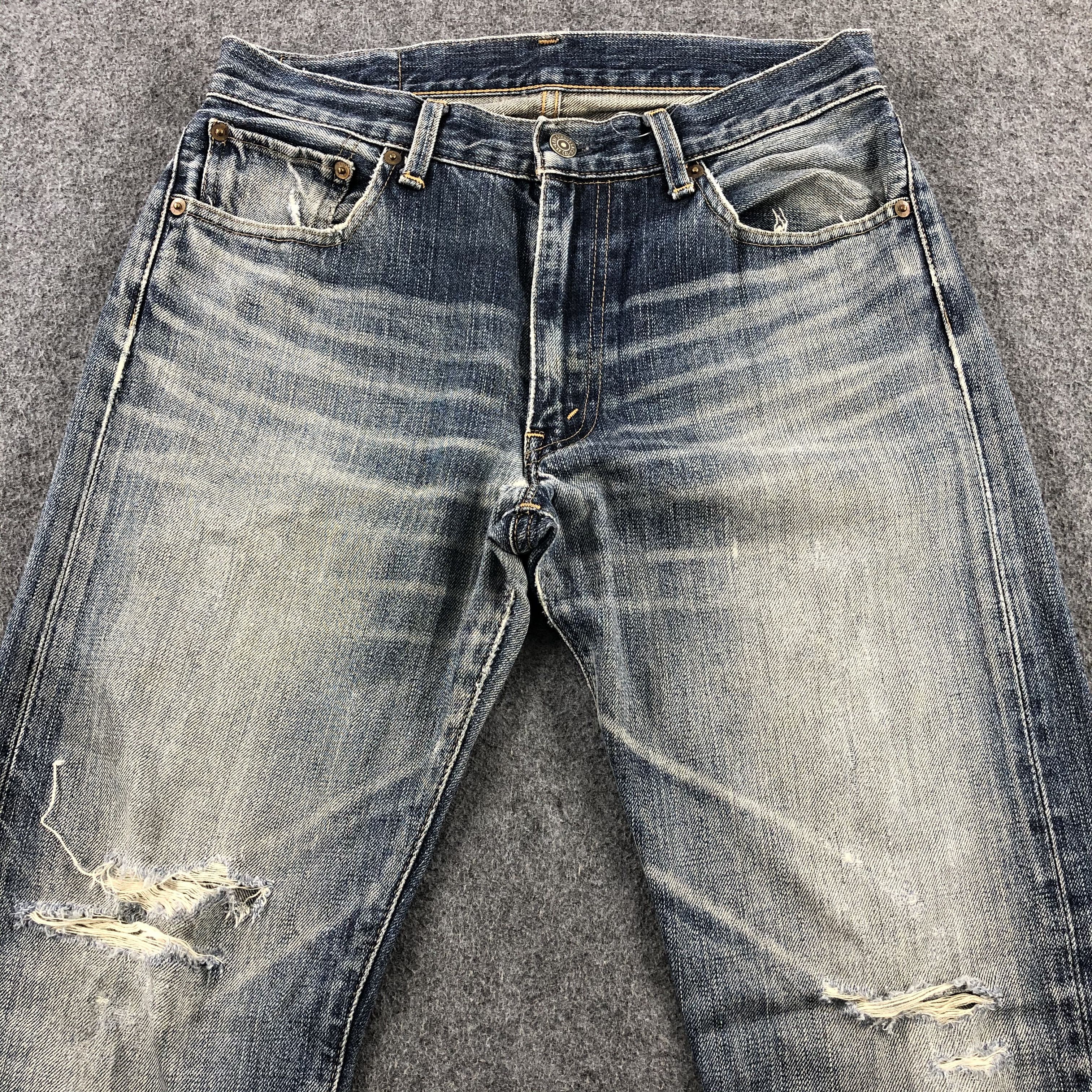 Levi's × Vintage Vintage 90s Levis 505 Red Loop Jeans-JM1934 Size US 31 - 3 Thumbnail
