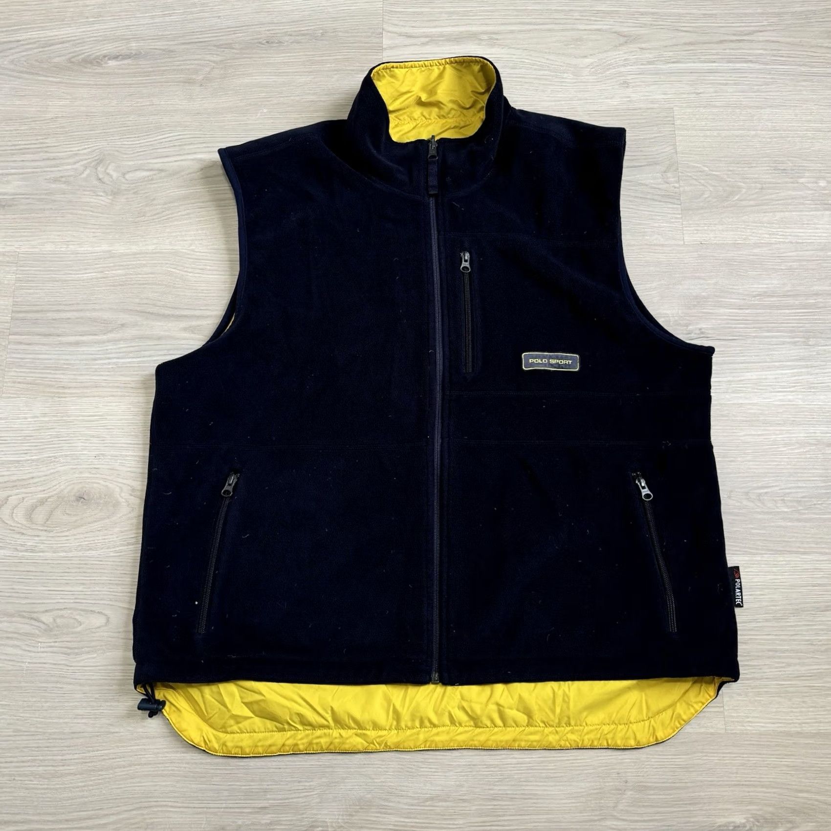 Polo Ralph Lauren VINTAGE Polo Ralph Lauren Vest Mens XL Windbreaker Reversible Fleece Yellow Pockets Zip Outdoor Size US XL / EU 56 / 4 - 2 Thumbnail