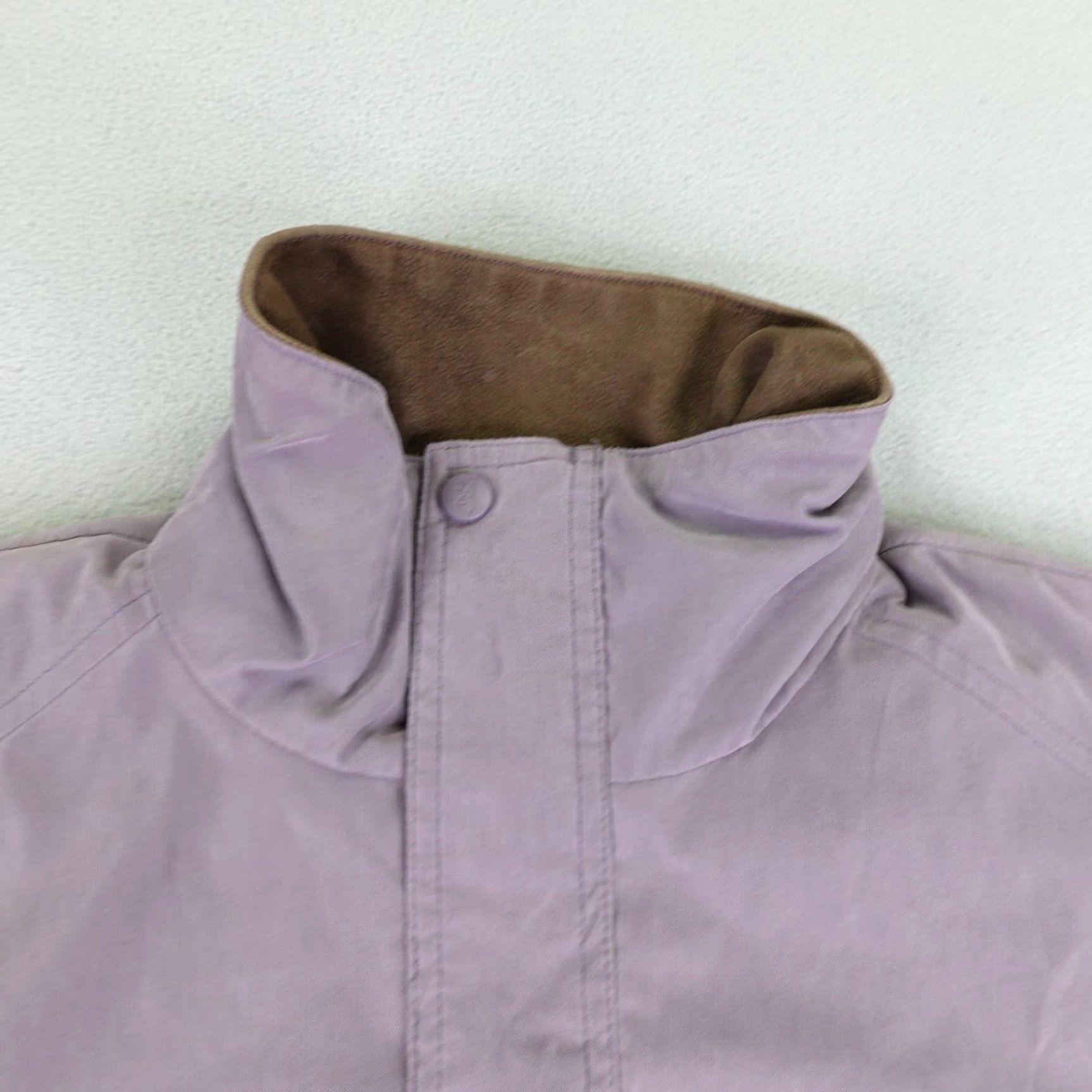 Vintage Browning Jacket Womens Medium Purple Fleece Lined Hunting Chore Barn Coat Work Parka Hooded Lined Pockets Logo Size M / US 6-8 / IT 42-44 - 2 Thumbnail