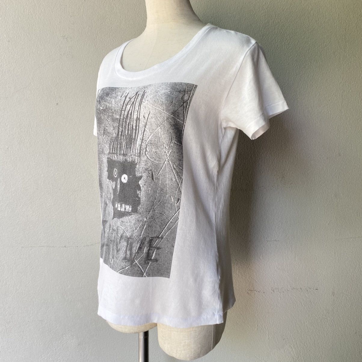 Zucca Zucca White Tee with Black Front Print Size M / US 6-8 / IT 42-44 - 13 Thumbnail