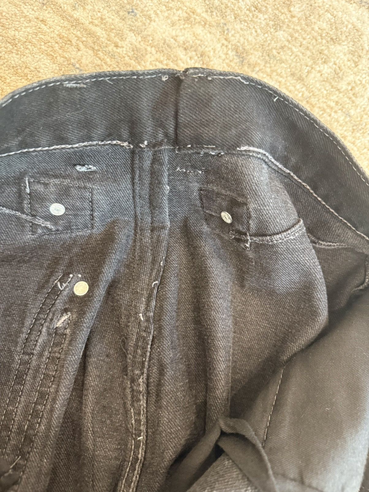 Kiko Kostadinov × Levi's Denim Trousers Black Size US 34 / EU 50 - 13 Thumbnail