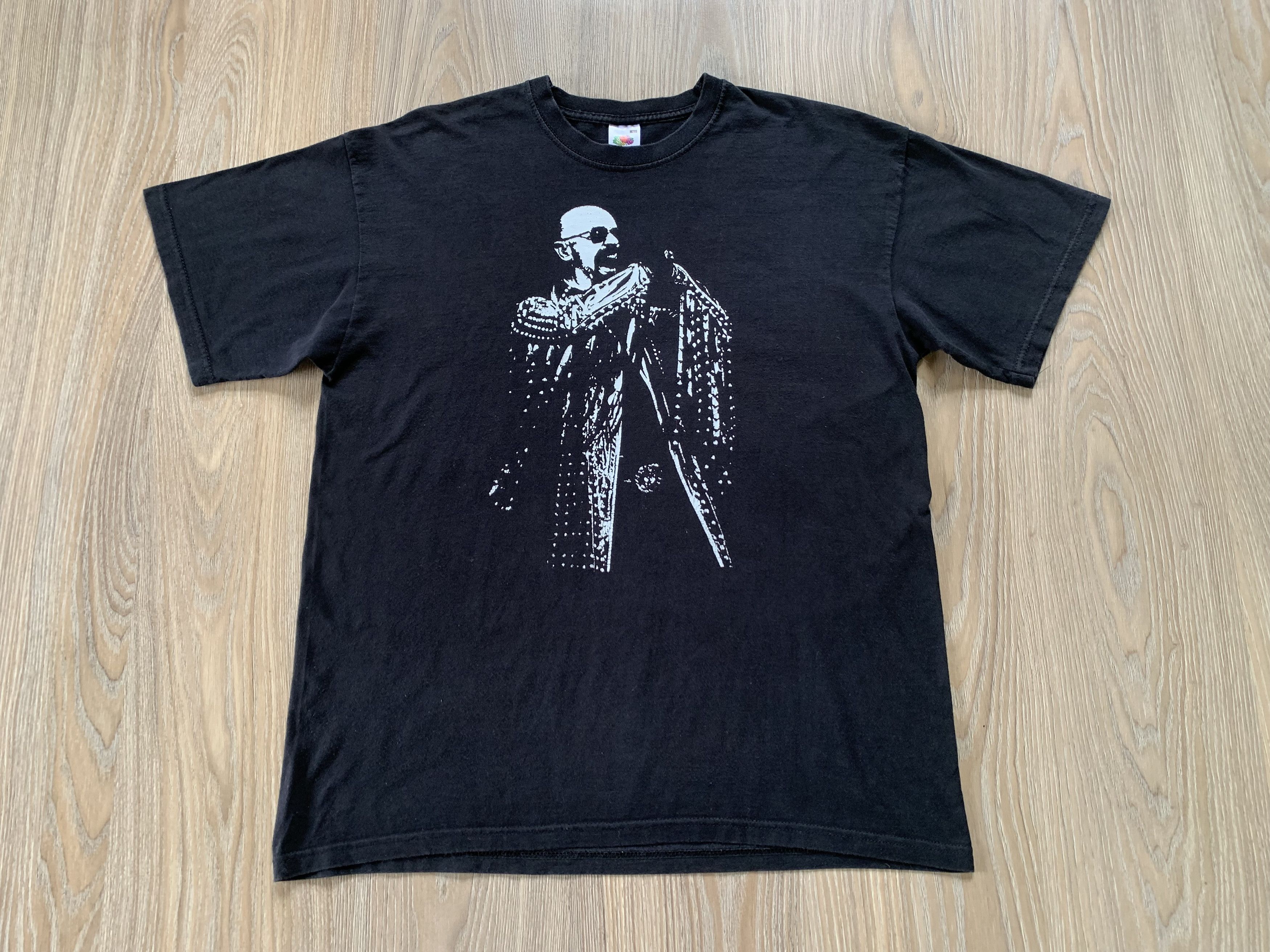 Fruit Of The Loom Rare Vintage Judas Priest Black Printed Band T-Shirt Size US L / EU 52-54 / 3 - 2 Thumbnail