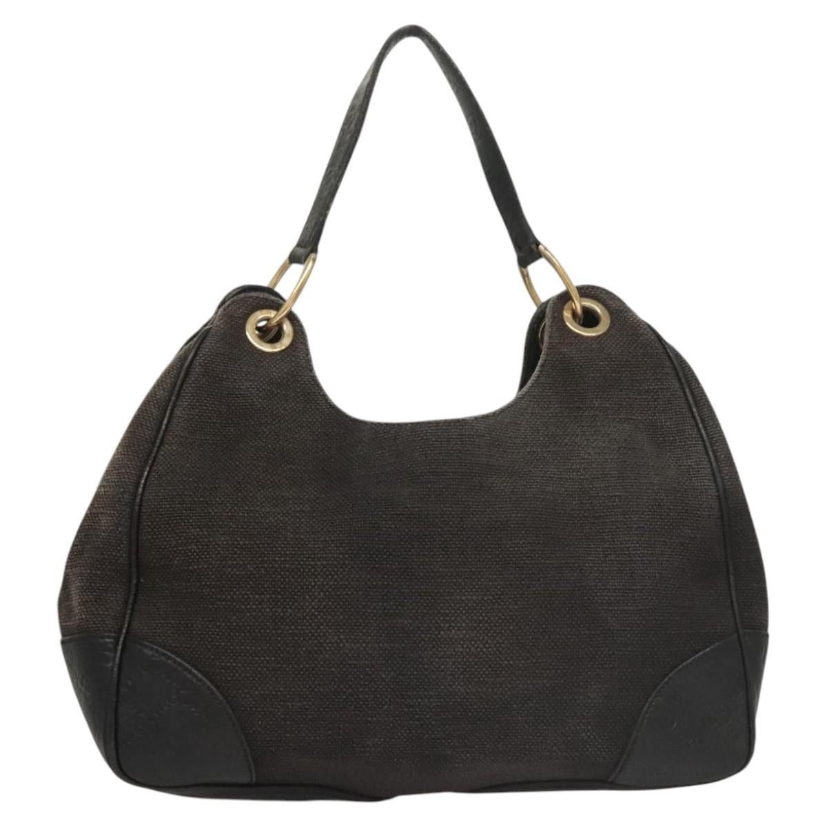 Gucci GUCCI Shoulder Bag Canvas Outlet Black Gold Size ONE SIZE - 3 Thumbnail