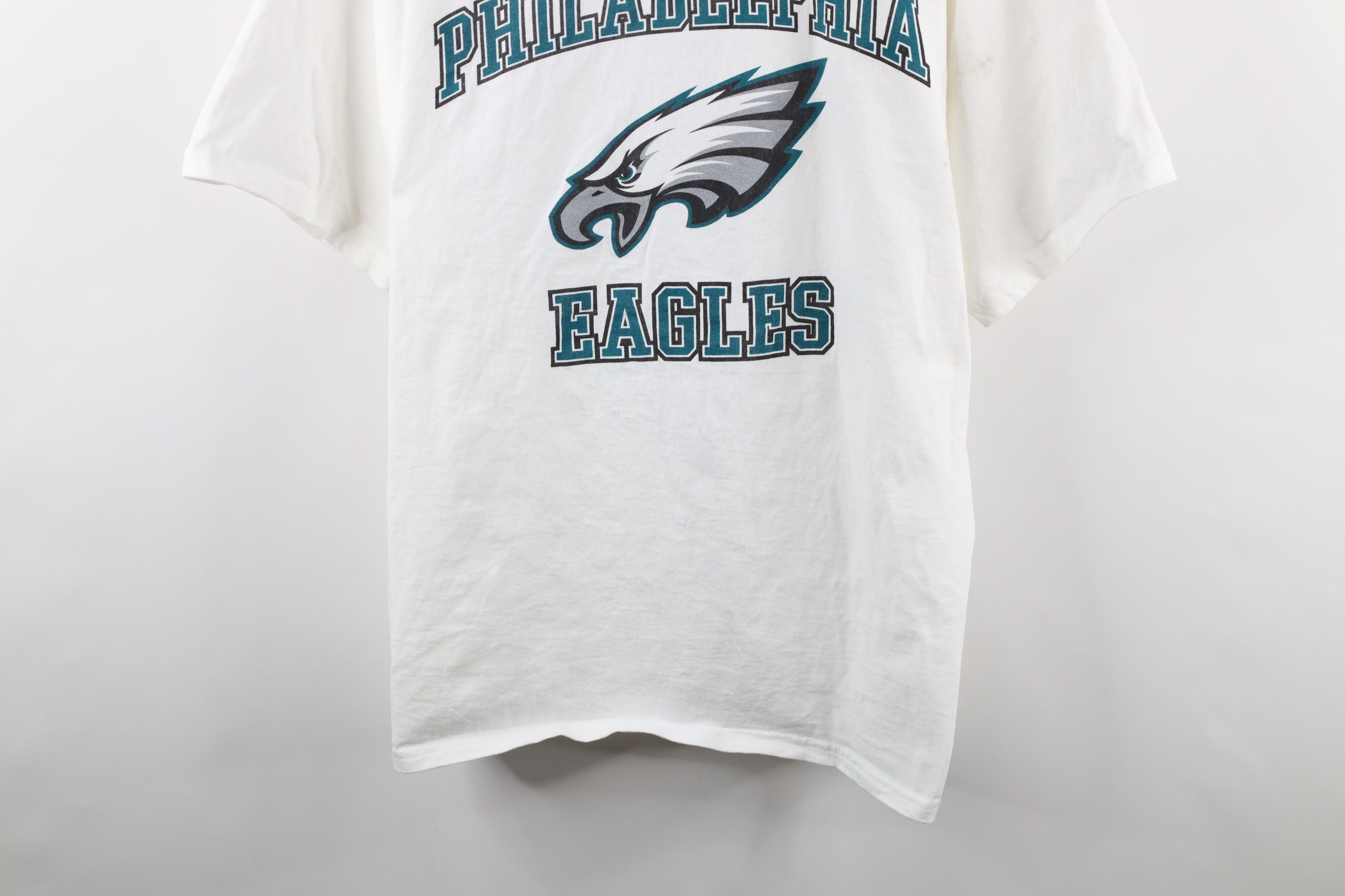 Vintage Vintage 90s Spell Out Philadelphia Eagles Football T-Shirt Size US XL / EU 56 / 4 - 3 Thumbnail