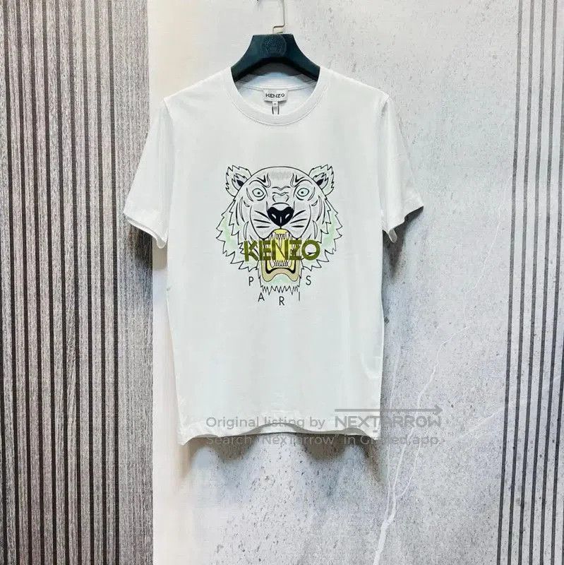 Kenzo Kenzo White Cotton Logo T-Shirt for Men . Size US L / EU 52-54 / 3 - 1 Thumbnail