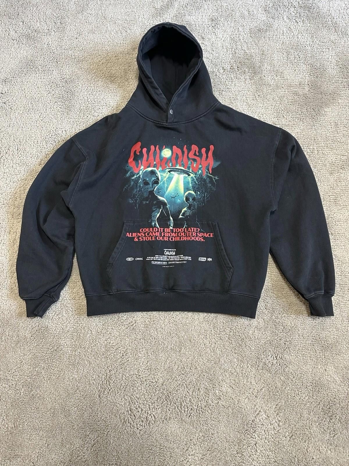 CHILDS Childish Sweatshirt Vintage Alien Y2K 1995 Pullover Hoodie Size US M / EU 48-50 / 2 - 1 Thumbnail
