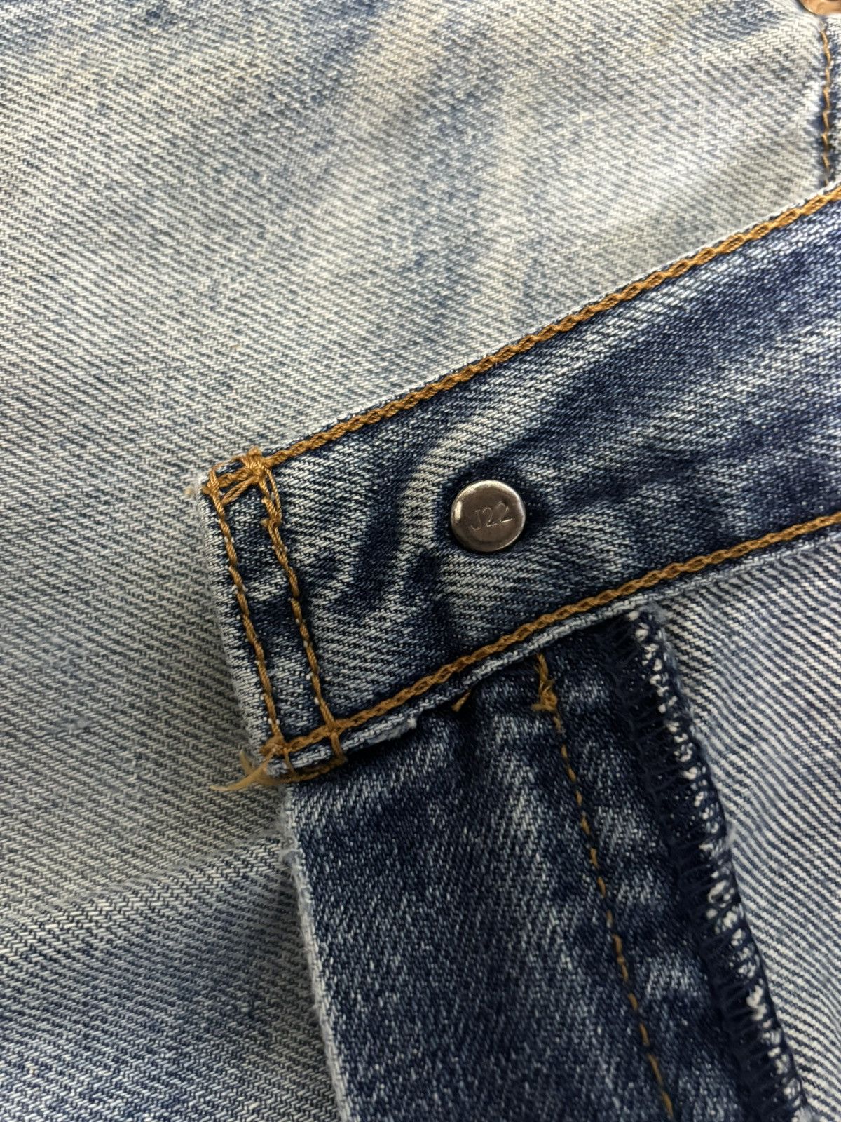 Levi's Vintage 90s Levis 502 Big E Selvedge Distressed Grunge Jeans Size US 30 / EU 46 - 19 Thumbnail