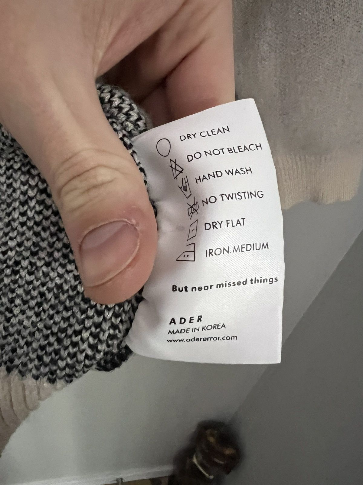 Ader Error Ader Error - Oversized Logo-Intarsia Wool Sweater Size US L / EU 52-54 / 3 - 4 Thumbnail