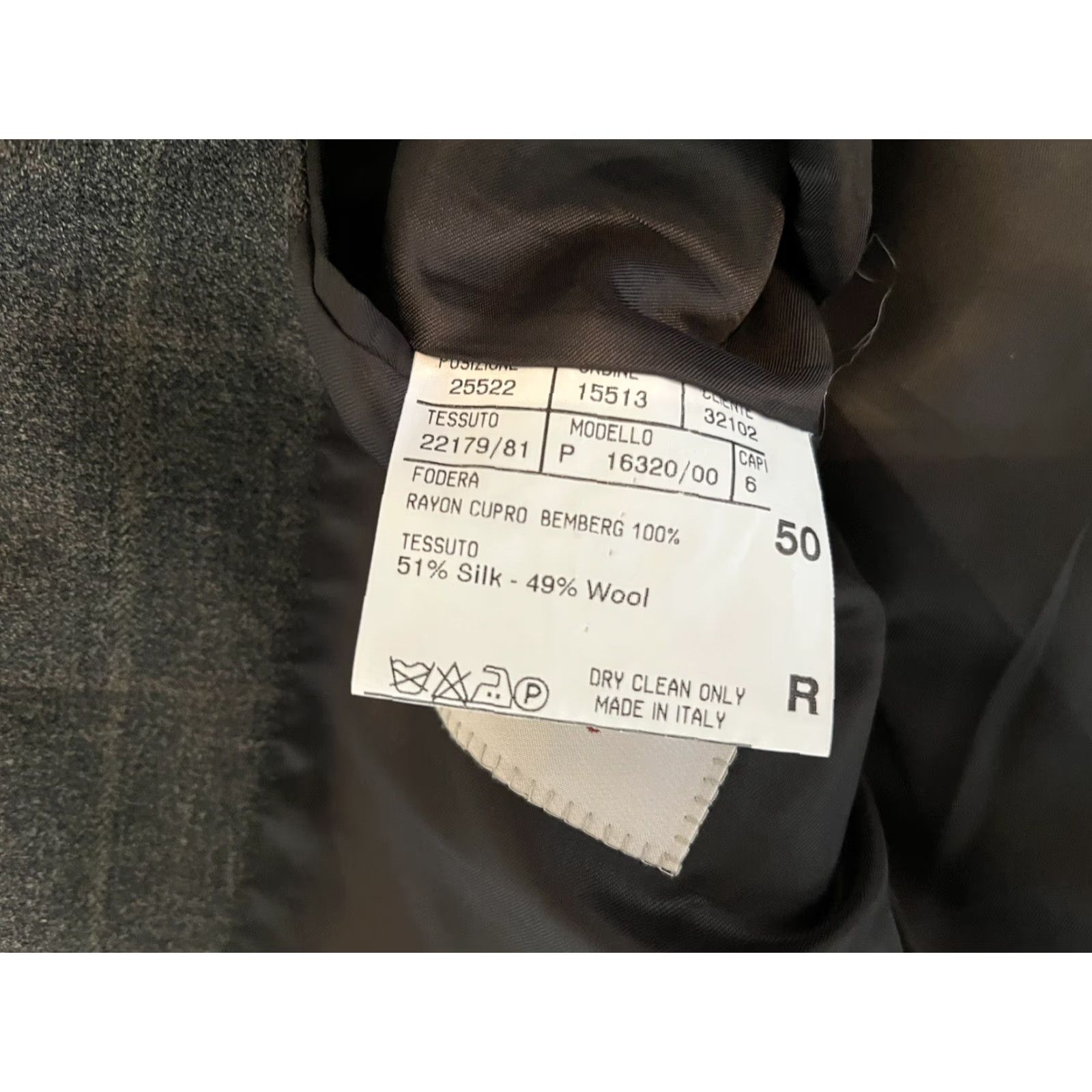 Canali Canali Proposta Blazer Silk Wool Gray Check 40R Men Dress Vintage? Size 40R - 6 Thumbnail