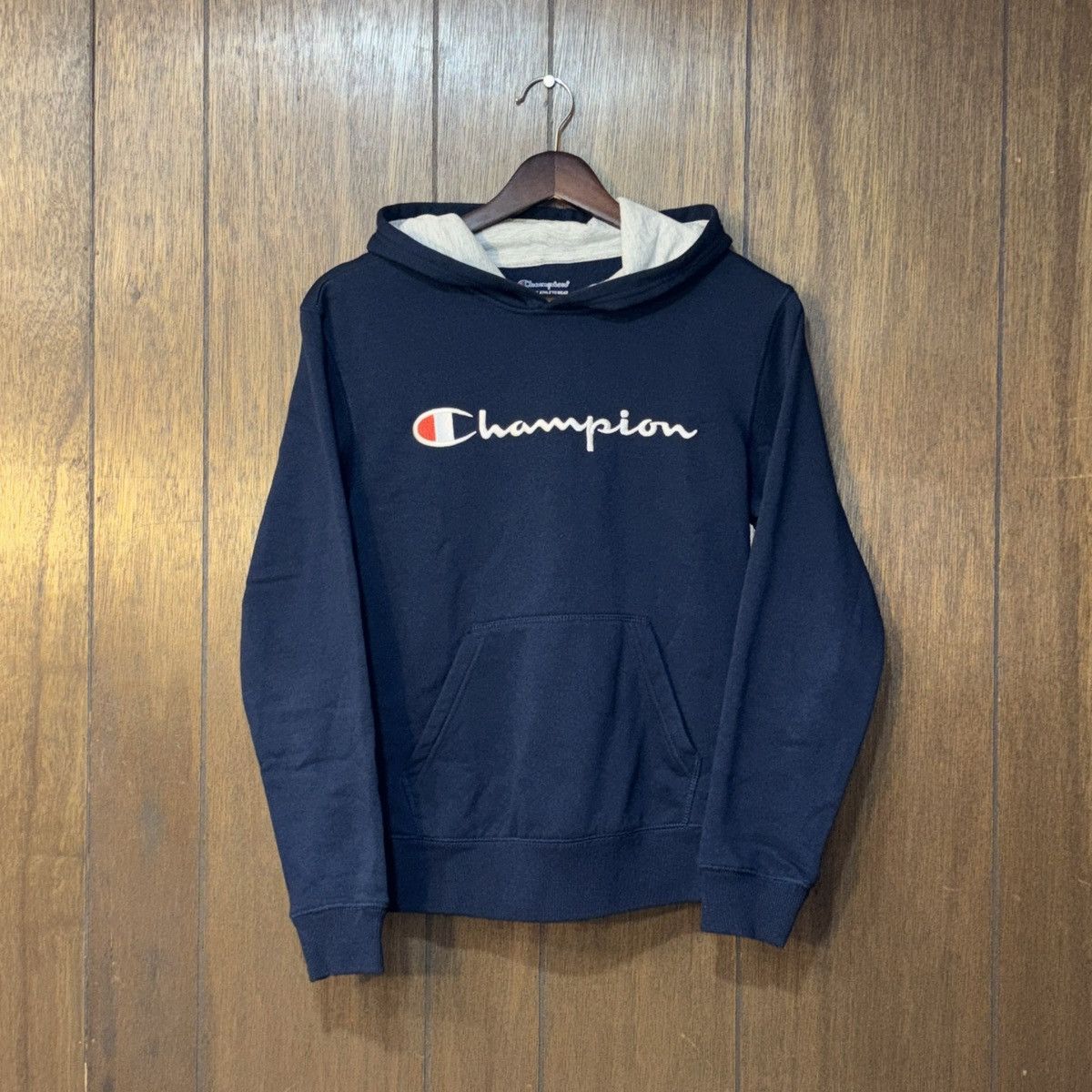 Champion Champion Script Logo Hoodie Women's L Size L / US 10 / IT 46 - 1 Thumbnail