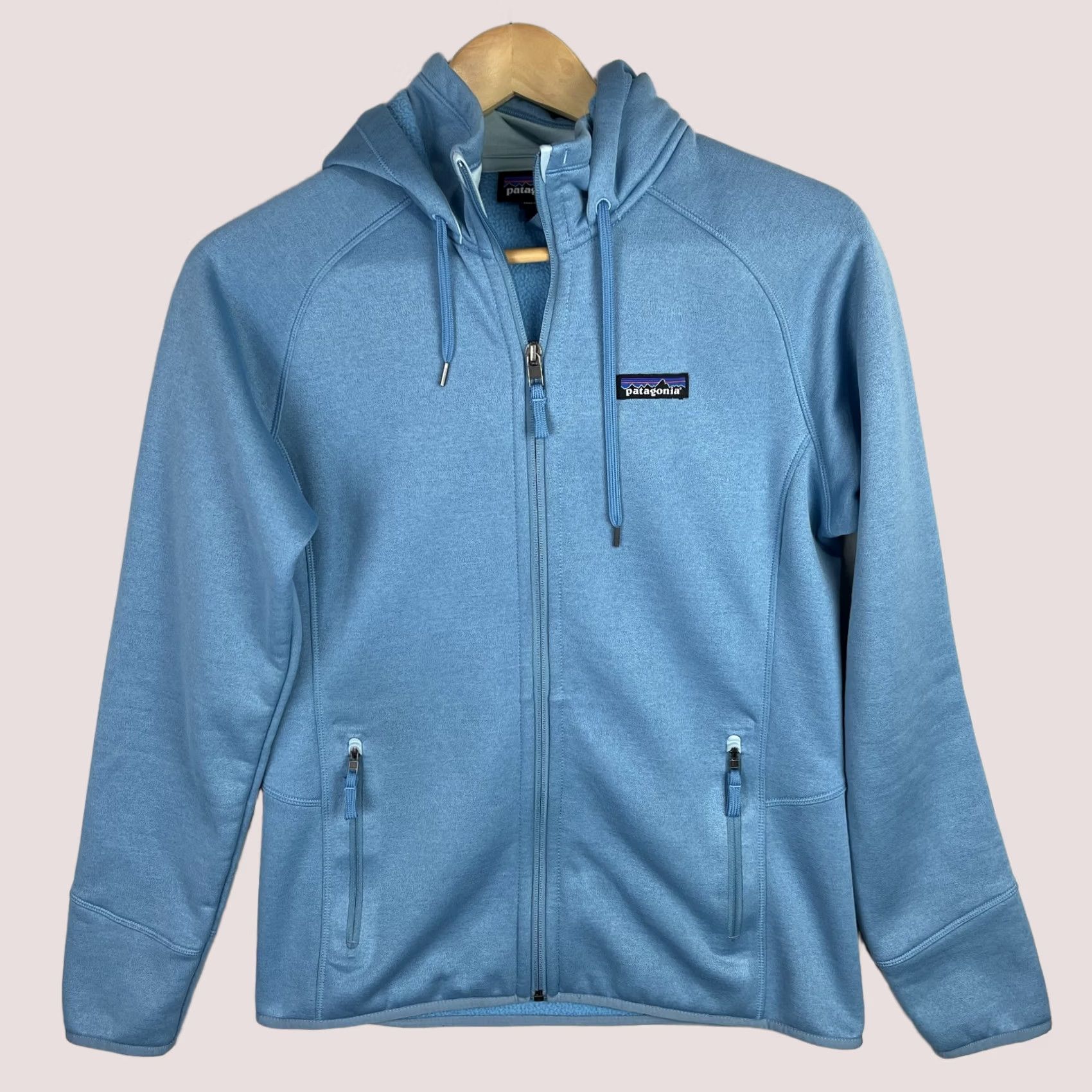 Patagonia Patagonia Hoodie Womens Medium Blue Tech Fleece Jacket Full Zip Outdoor Size M / US 6-8 / IT 42-44 - 1 Thumbnail