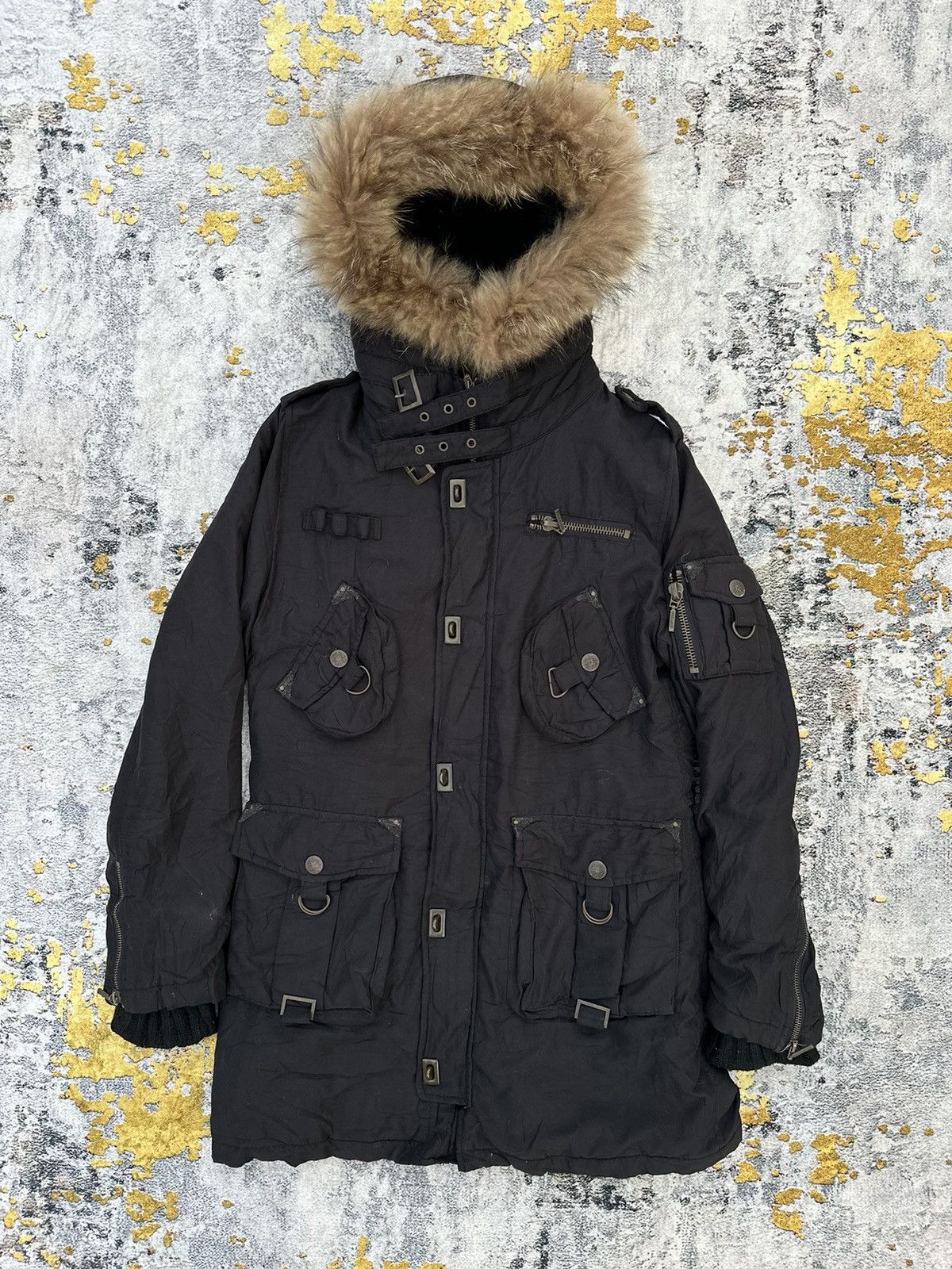 14th Addiction FAUX FUR BONDAGE JACKET Playboi Carti Style Archive LGB Size US M / EU 48-50 / 2 - 1 Thumbnail